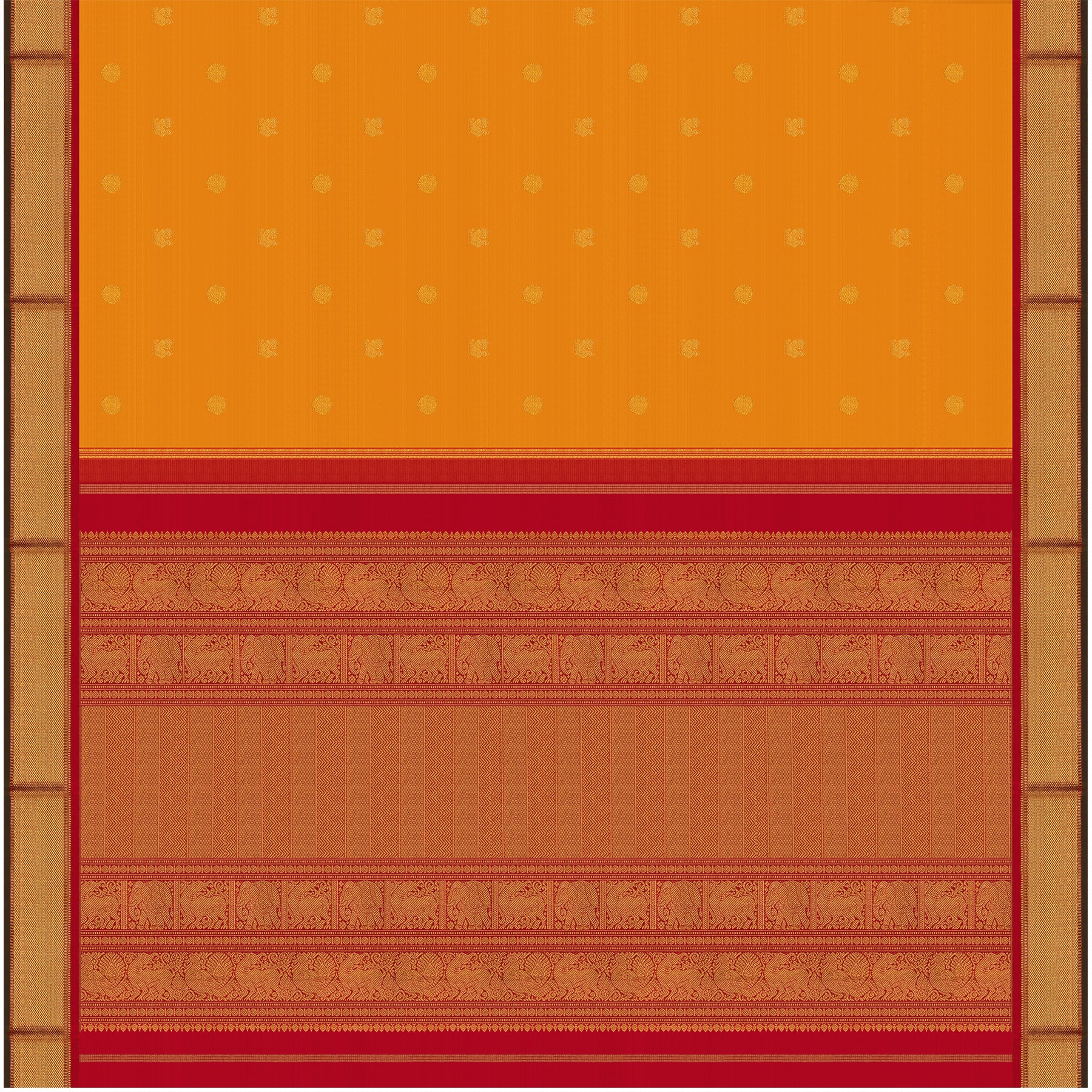 Kanakavalli Kanjivaram Silk Sari 24-110-HS001-14533 - Full View