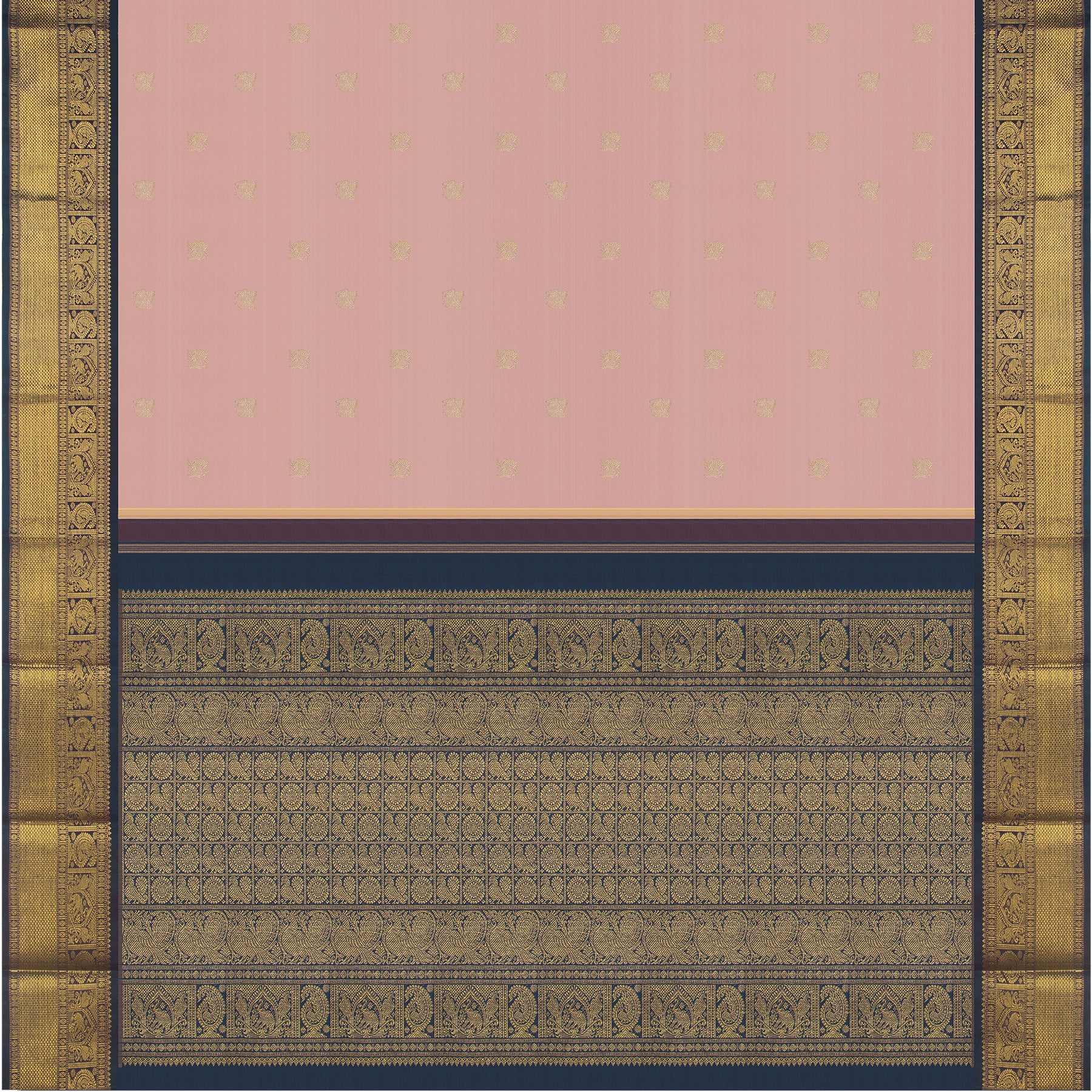 Kanakavalli Kanjivaram Silk Sari 24-110-HS001-14540 - Full View