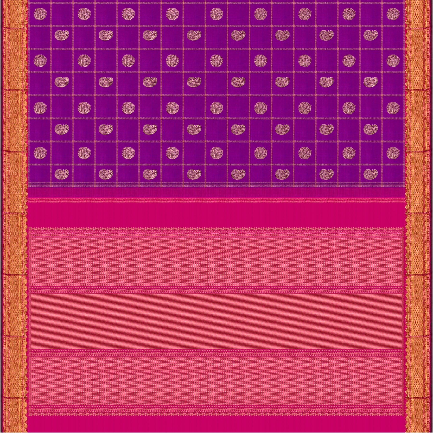 Kanakavalli Kanjivaram Silk Sari 24-110-HS001-14580 - Full View