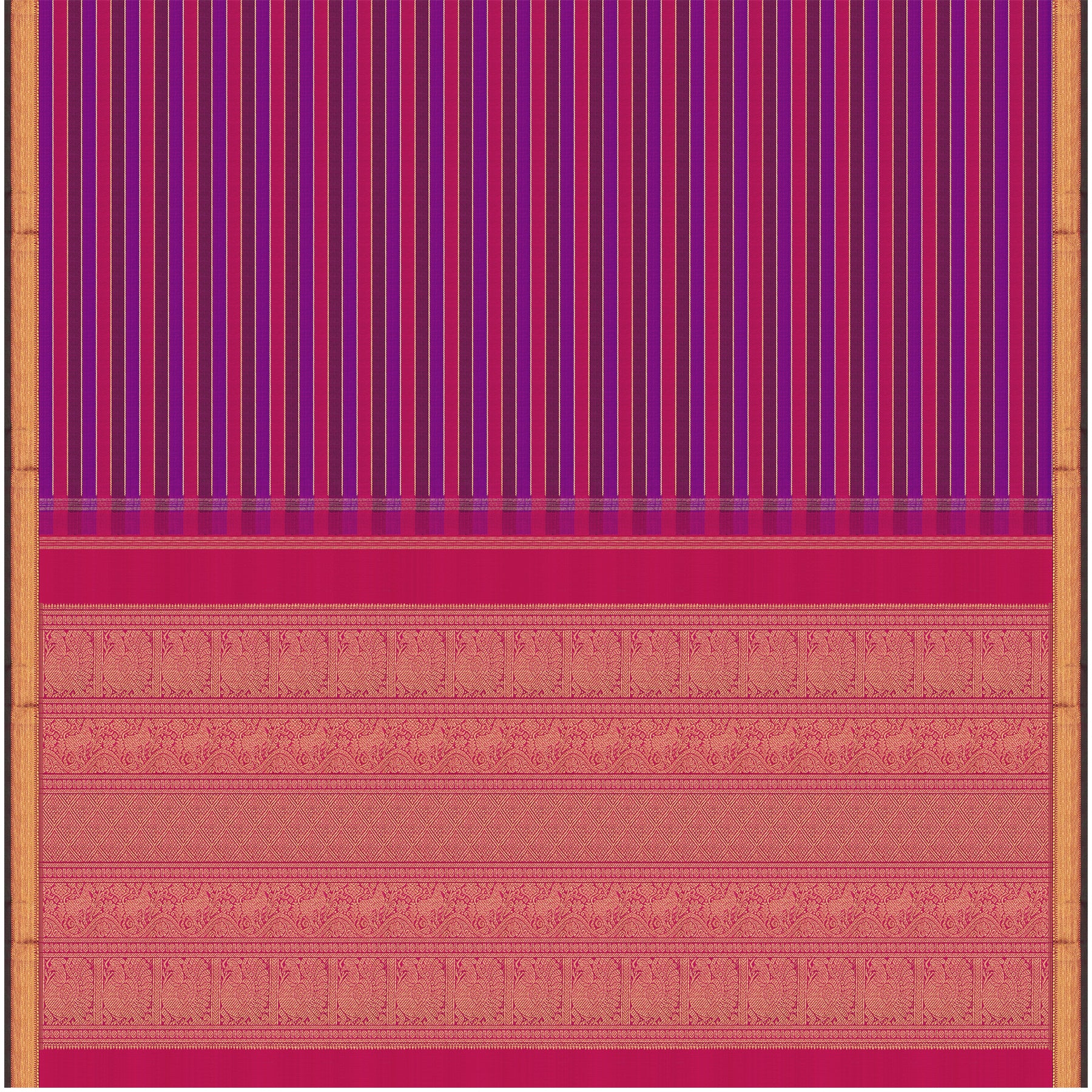 Kanakavalli Kanjivaram Silk Sari 24-110-HS001-14591 - Full View