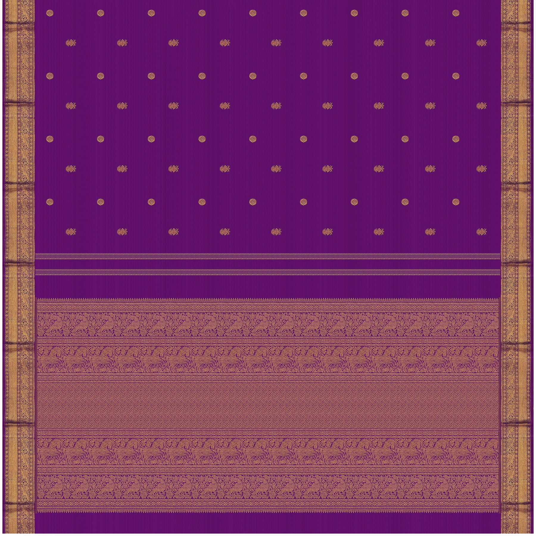 Kanakavalli Kanjivaram Silk Sari 24-110-HS001-14598 - Full View