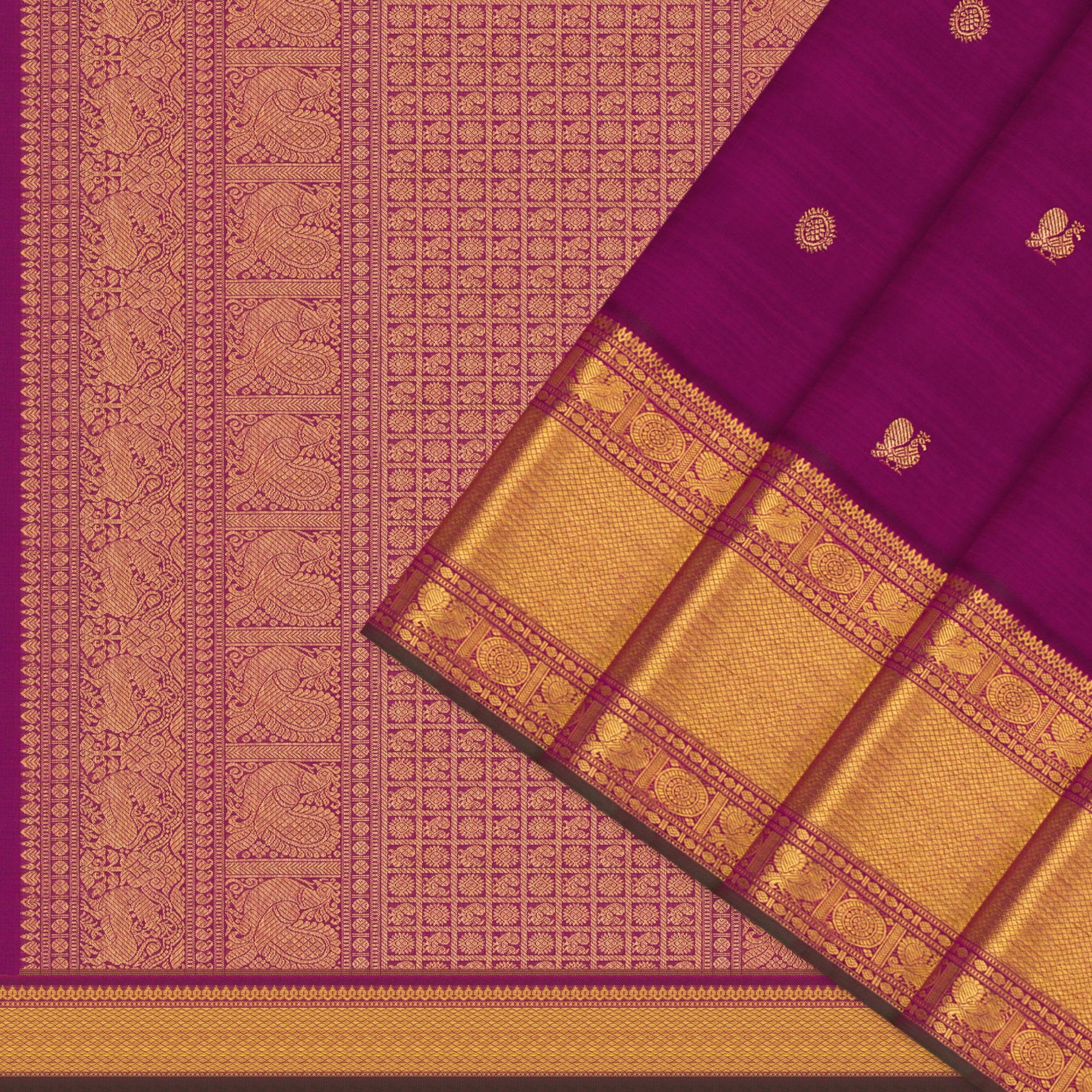 Kanakavalli Kanjivaram Silk Sari 24-110-HS001-14623 - Cover View