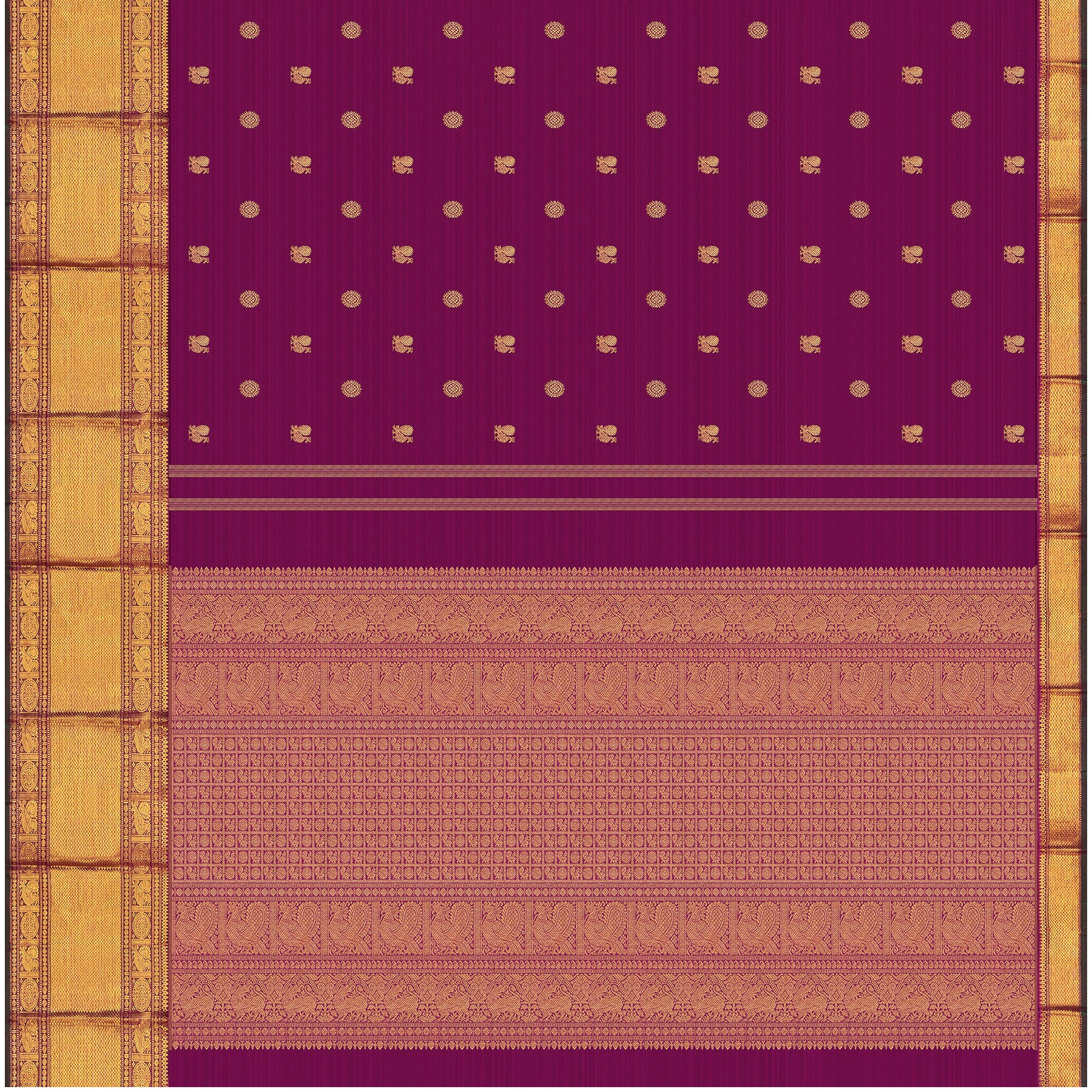 Kanakavalli Kanjivaram Silk Sari 24-110-HS001-14623 - Full View