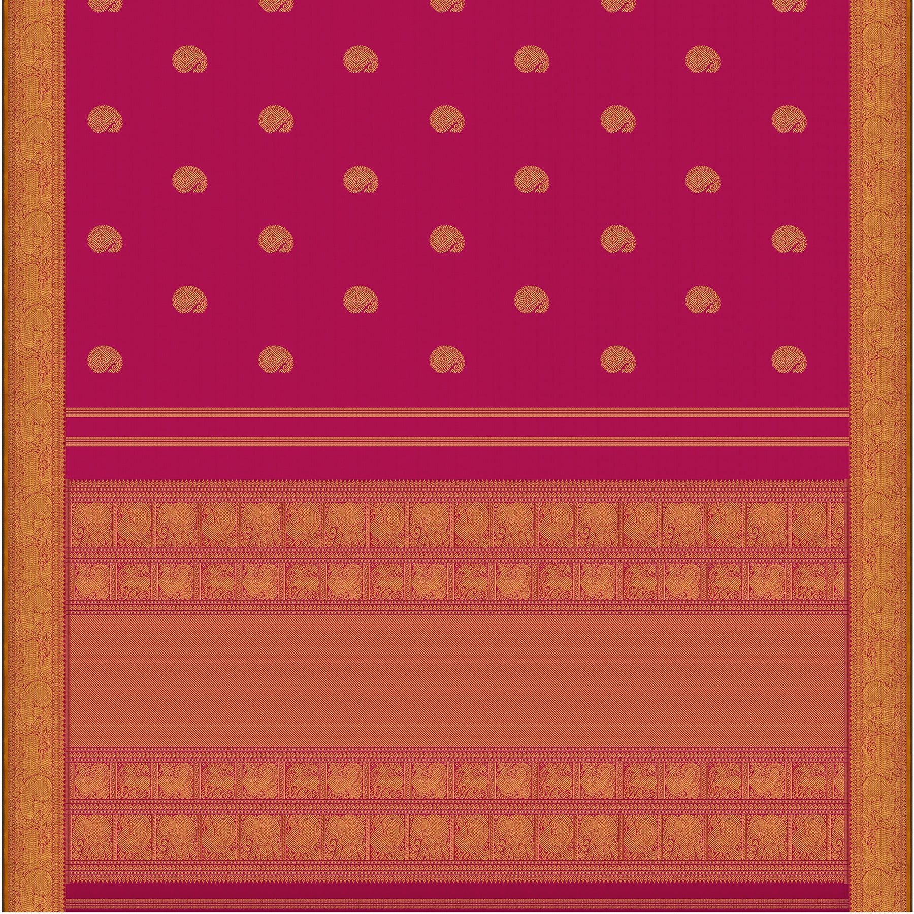 Kanakavalli Kanjivaram Silk Sari 24-110-HS001-14632 - Full View