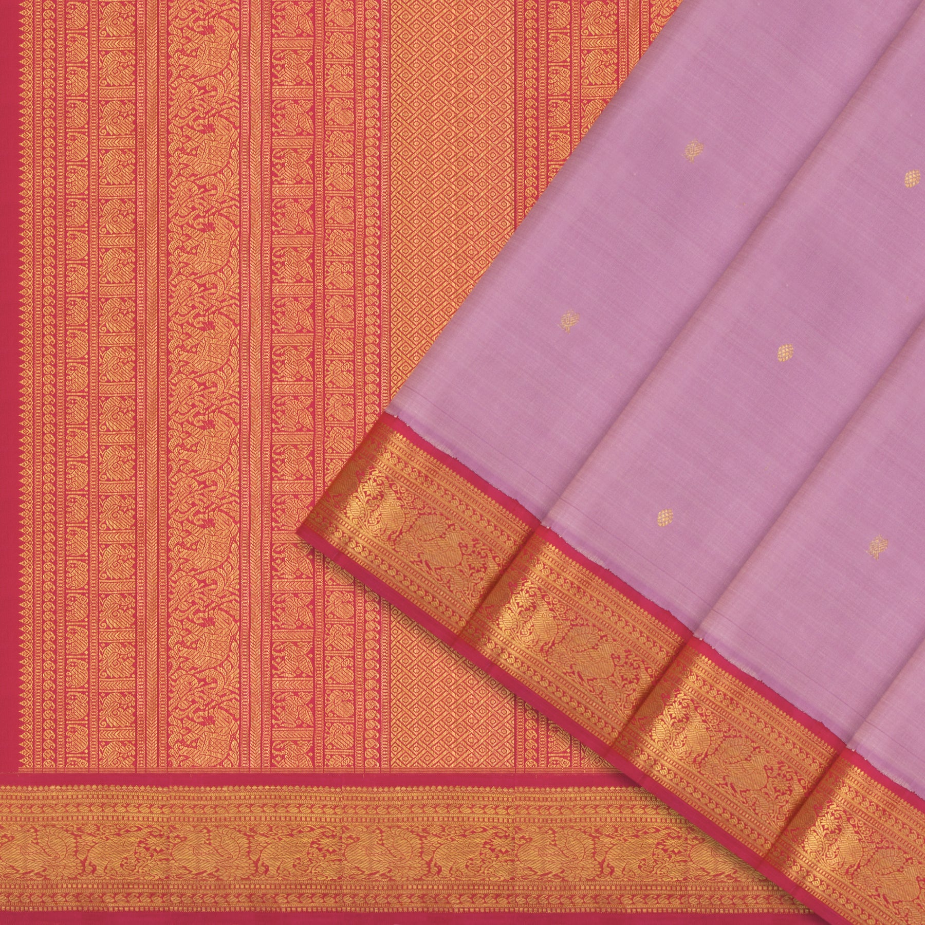 Kanakavalli Kanjivaram Silk Sari 24-110-HS001-14674 - Cover View