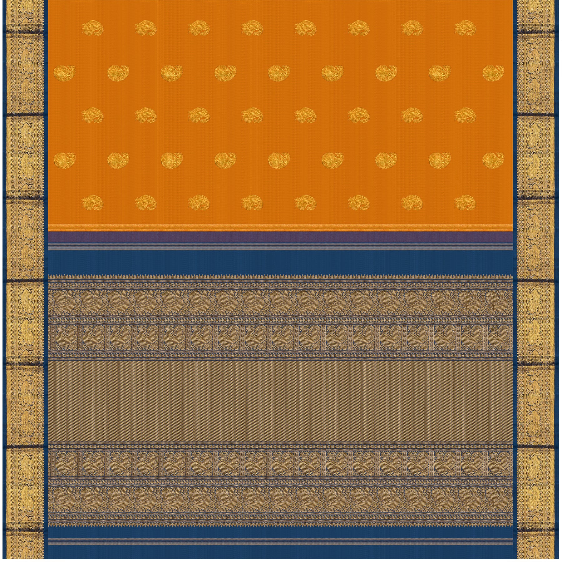Kanakavalli Kanjivaram Silk Sari 24-110-HS001-14678 - Full View