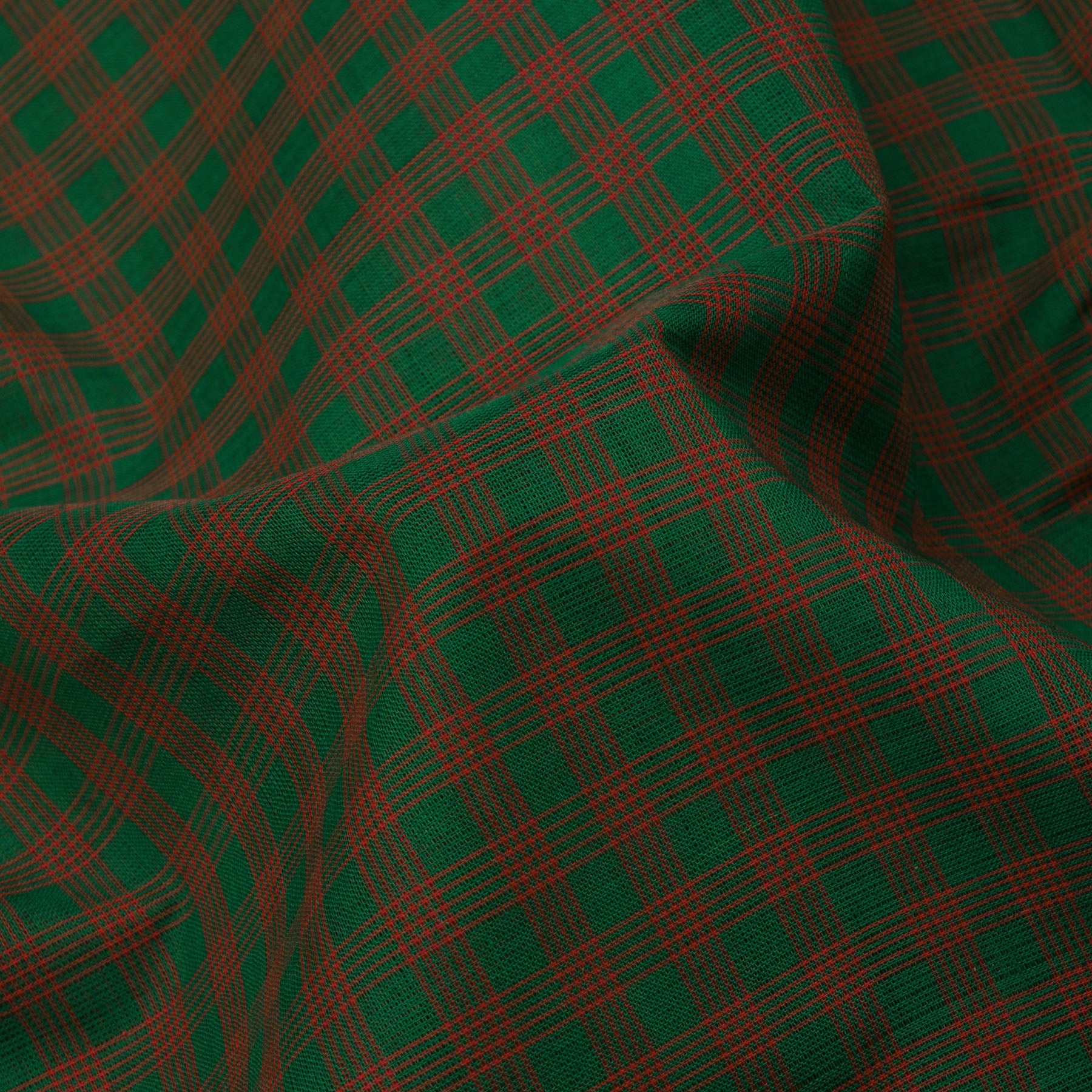 Kanakavalli Mangalgiri Cotton Sari 24-261-HS003-05305 - Fabric View