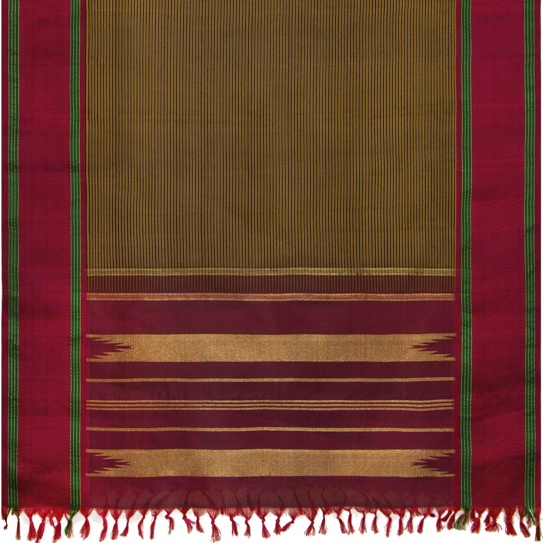 Kanakavalli Kanjivaram Silk Dupatta 24-595-HD001-09460 - Full View