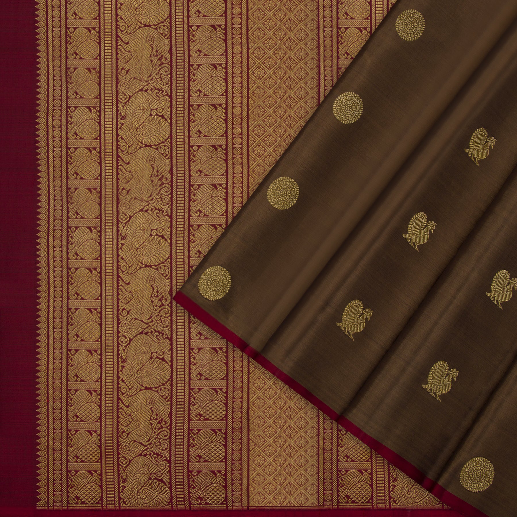 Kanakavalli Kanjivaram Silk Sari 24-595-HS001-00042 - Cover View