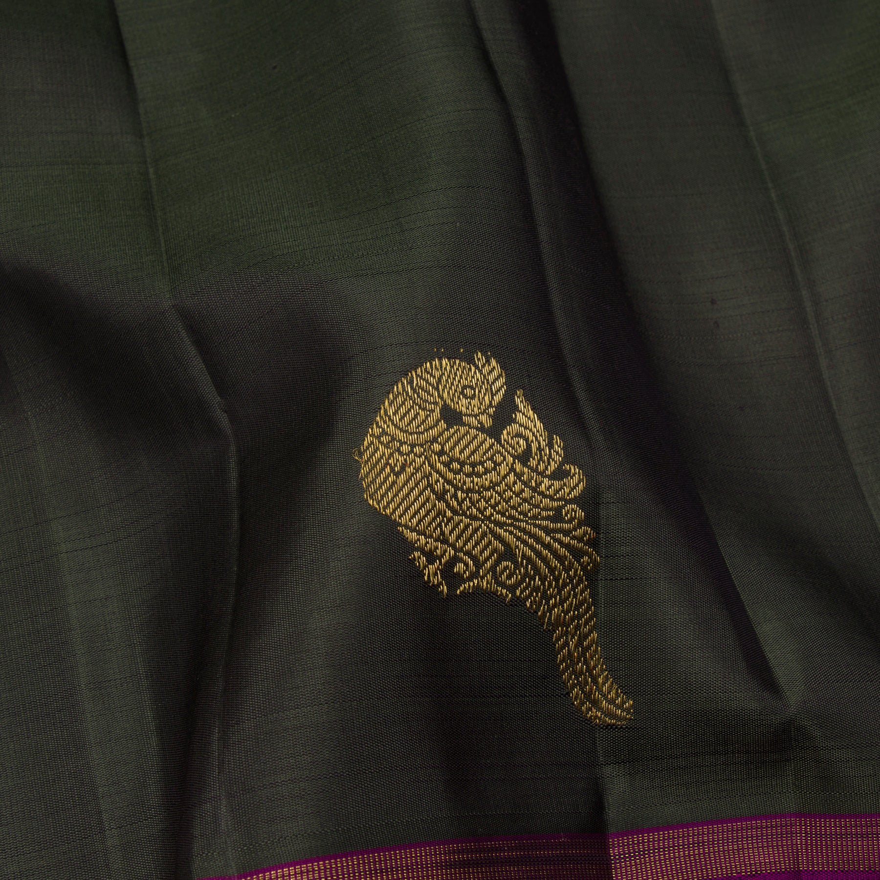 Kanakavalli Kanjivaram Silk Sari 24-595-HS001-00089 - Fabric View