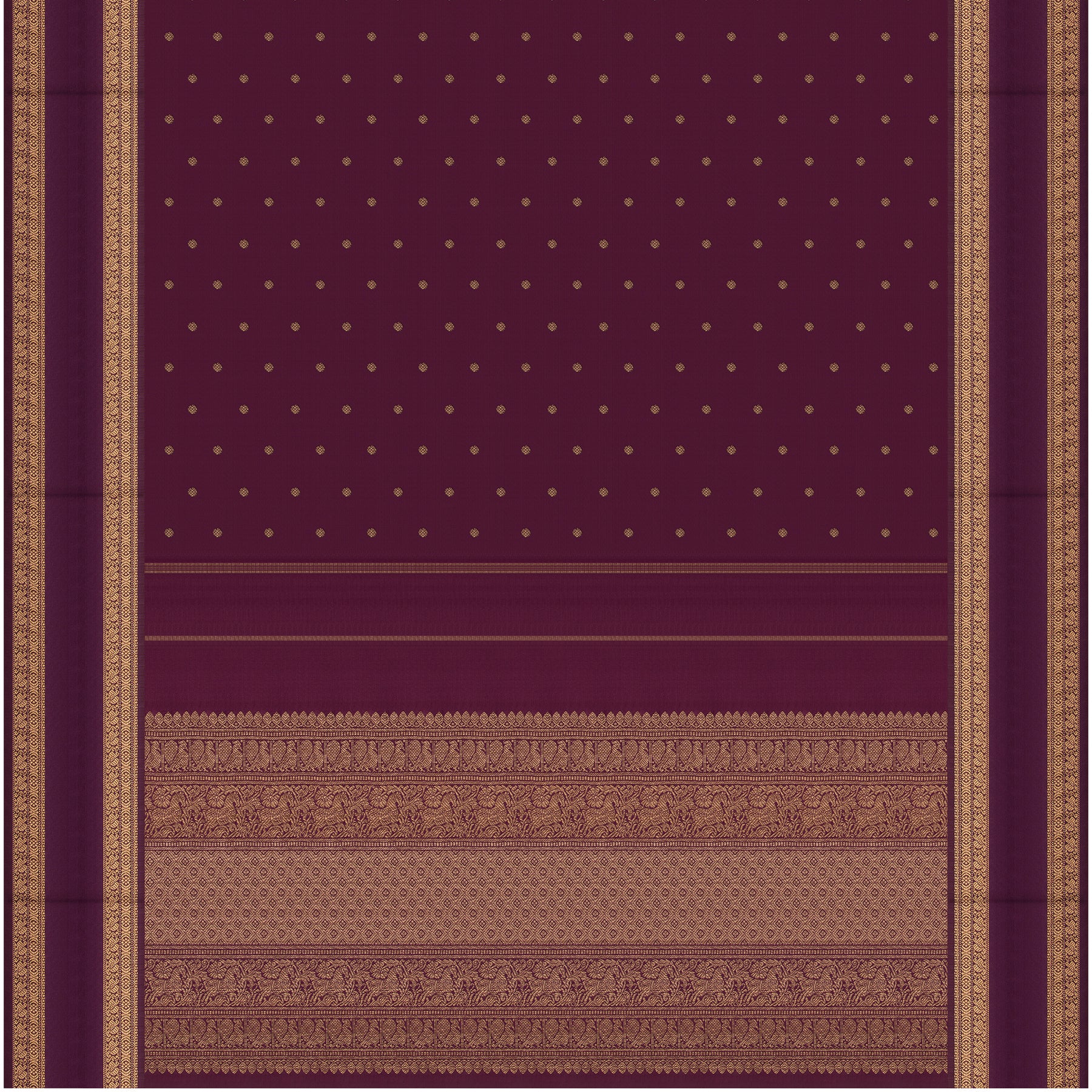 Kanakavalli Kanjivaram Silk Sari 24-595-HS001-01220 - Full View