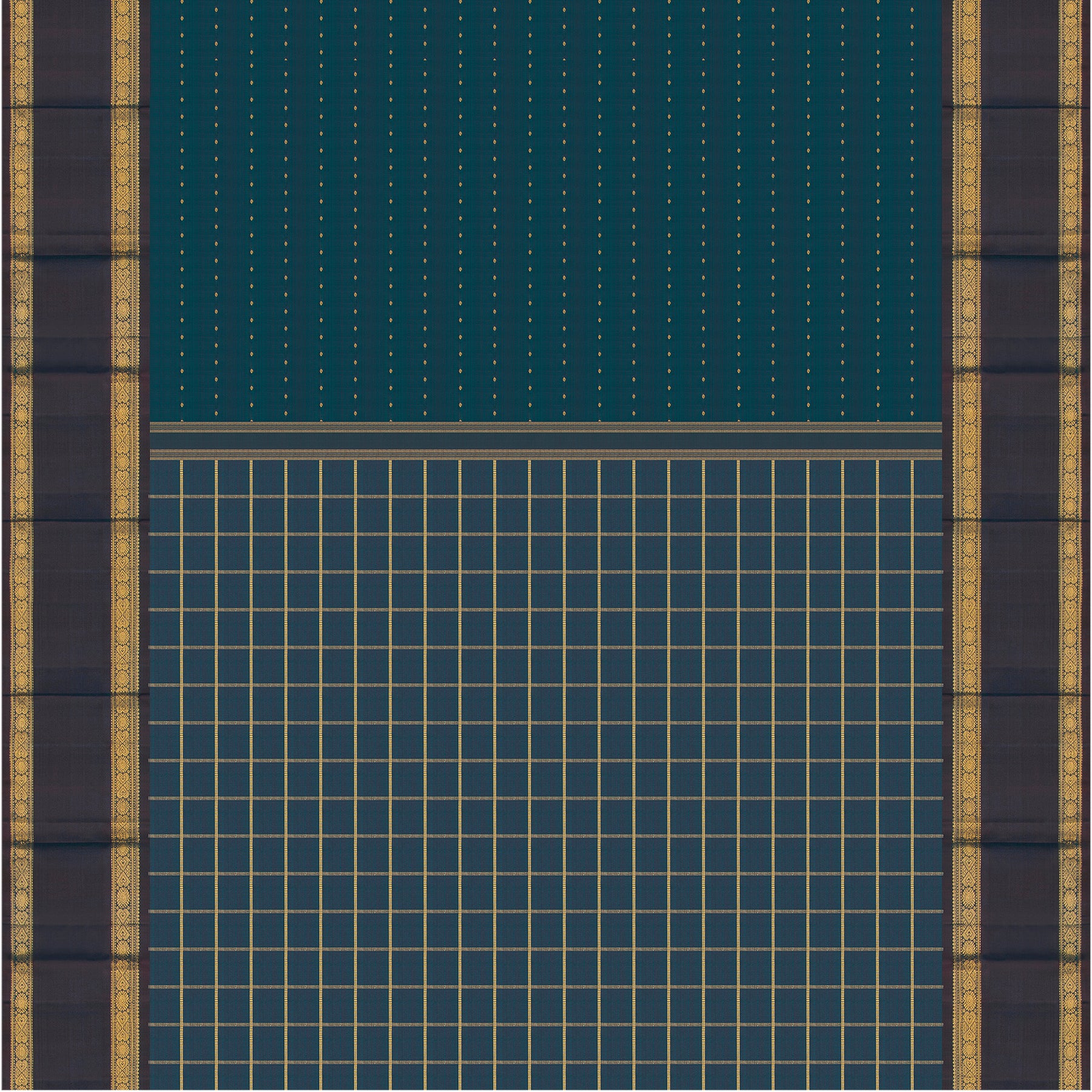 Kanakavalli Kanjivaram Silk Sari 24-595-HS001-01260 - Full View
