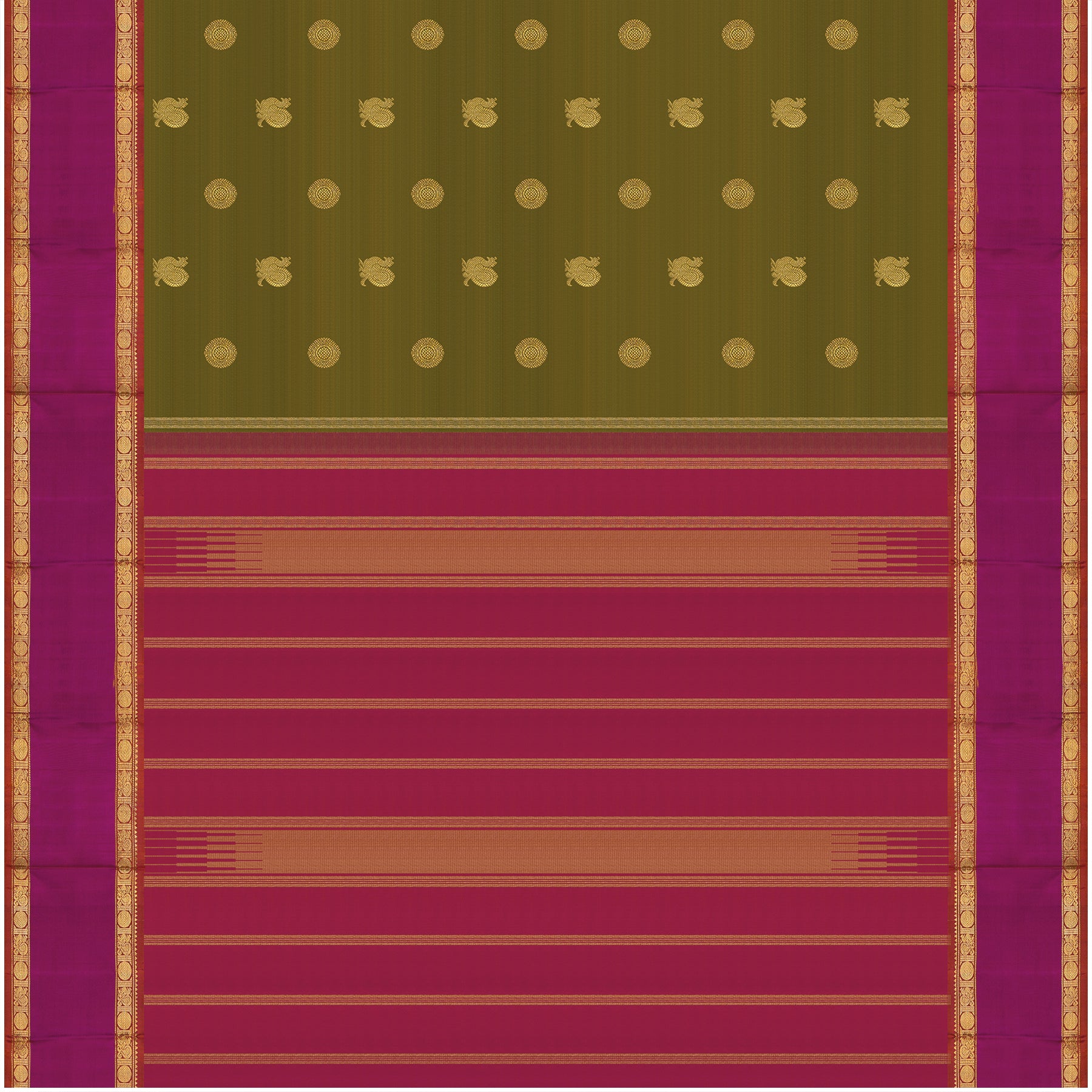 Kanakavalli Kanjivaram Silk Sari 24-595-HS001-01540 - Full View