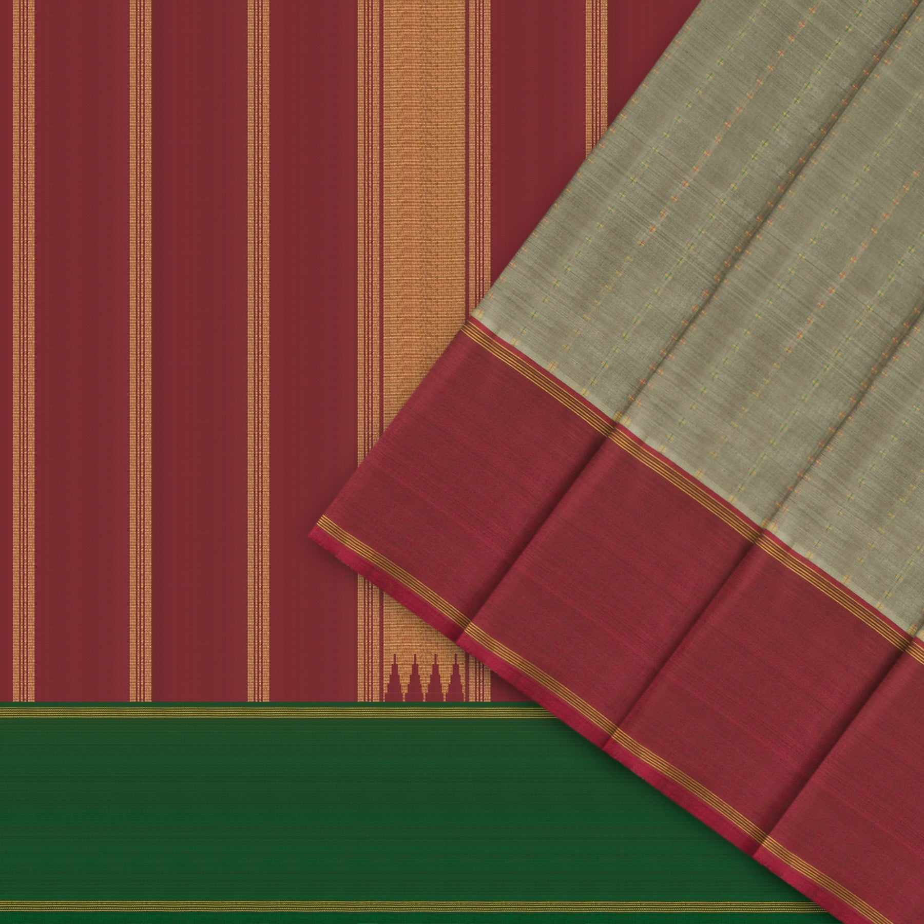 Kanakavalli Kanjivaram Silk Sari 24-595-HS001-01633 - Cover View