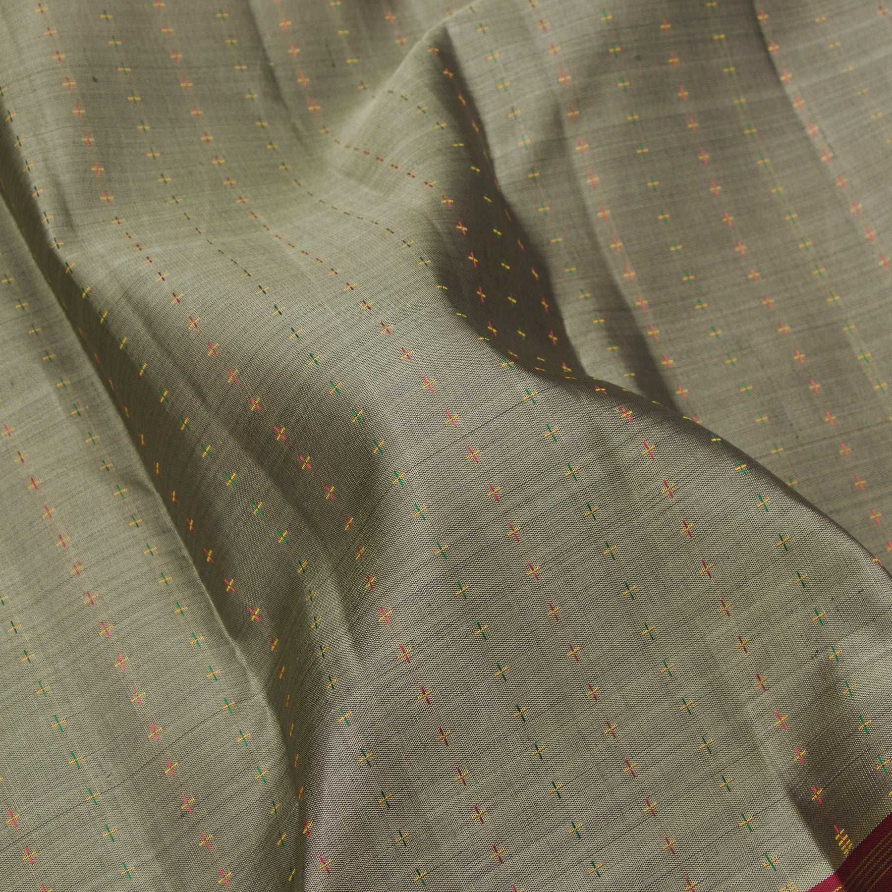 Kanakavalli Kanjivaram Silk Sari 24-595-HS001-01633 - Fabric View