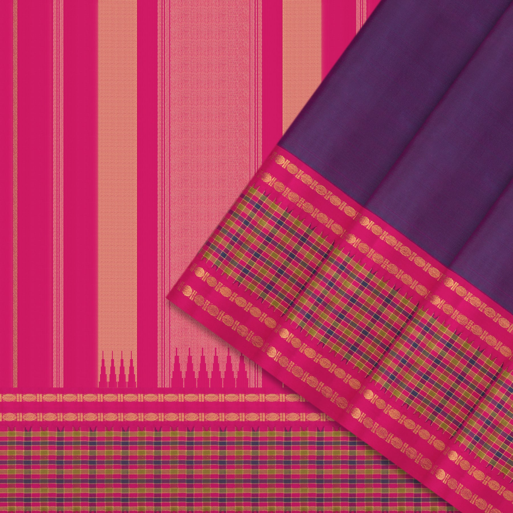 Kanakavalli Kanjivaram Silk Sari 24-595-HS001-01712 - Cover View