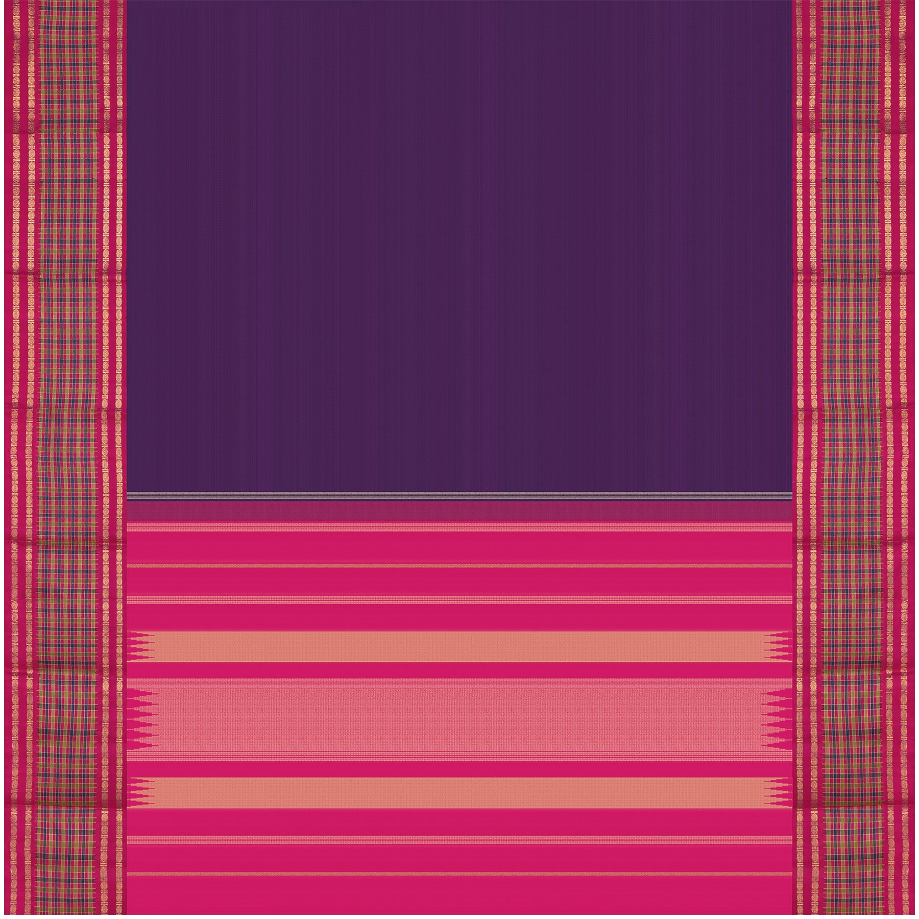 Kanakavalli Kanjivaram Silk Sari 24-595-HS001-01712 - Full View