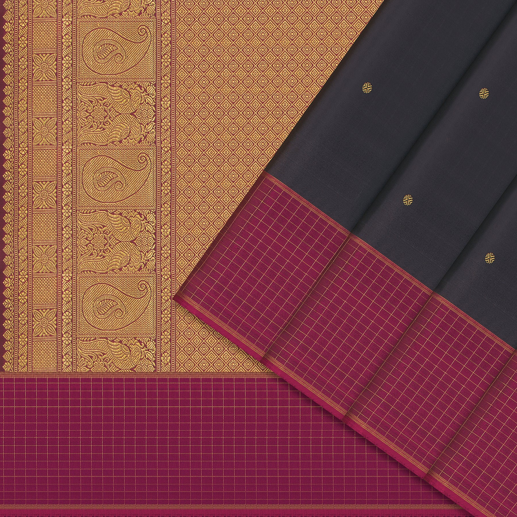 Kanakavalli Kanjivaram Silk Sari 24-595-HS001-03550 - Cover View