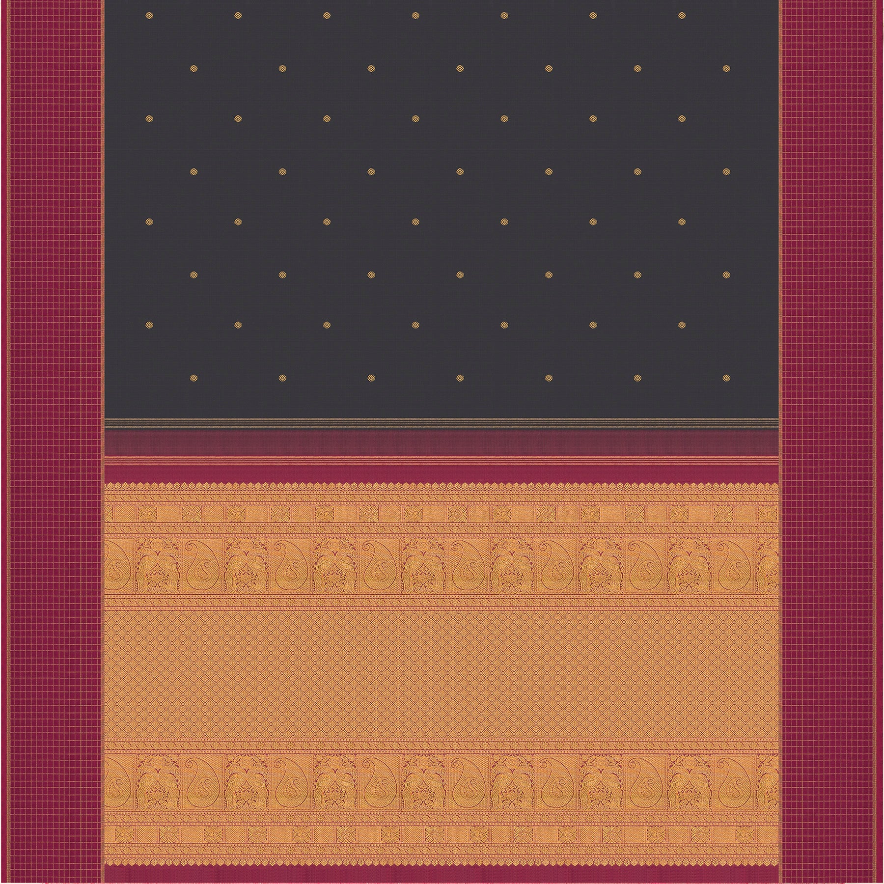 Kanakavalli Kanjivaram Silk Sari 24-595-HS001-03550 - Full View