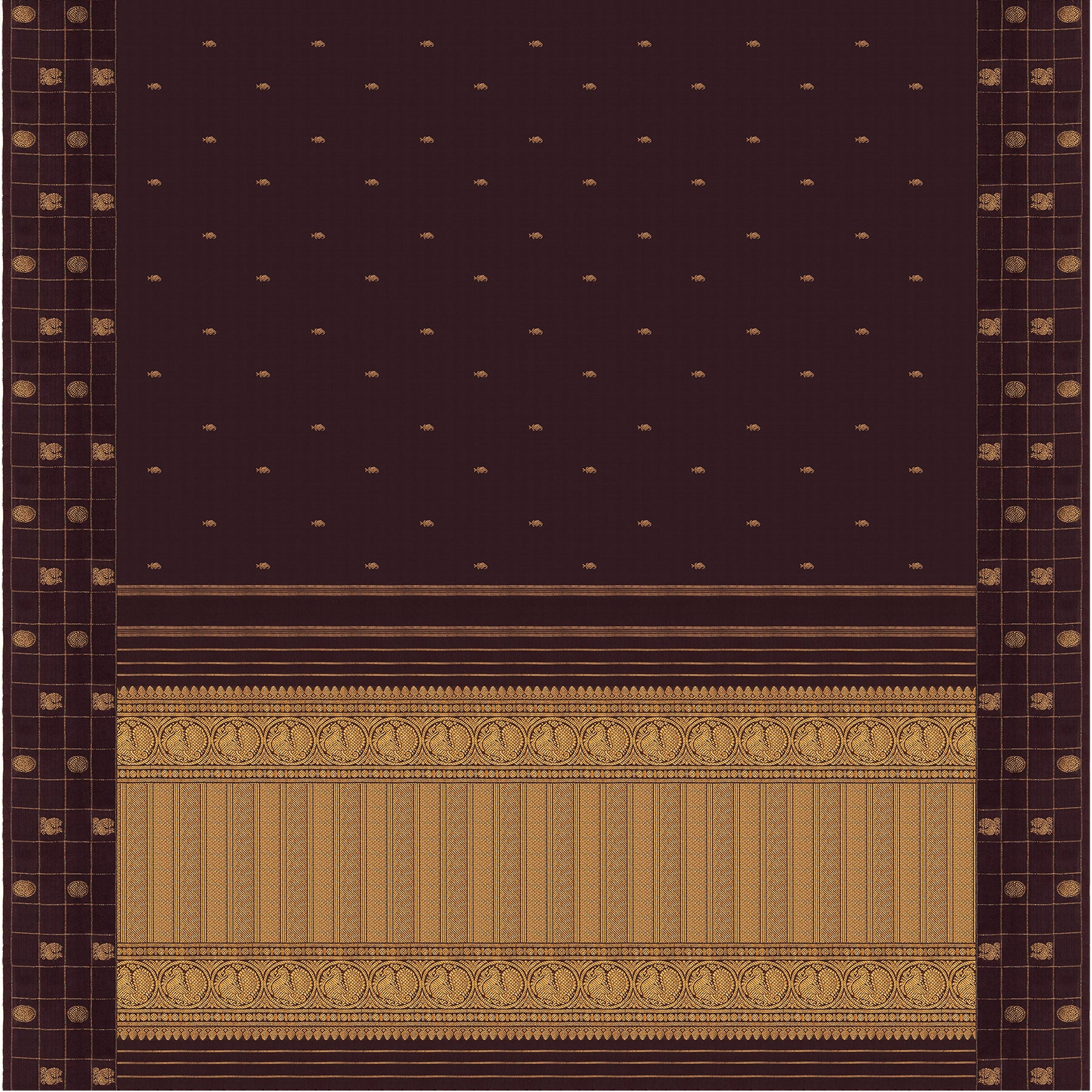 Kanakavalli Kanjivaram Silk Sari 24-595-HS001-03848 - Full View