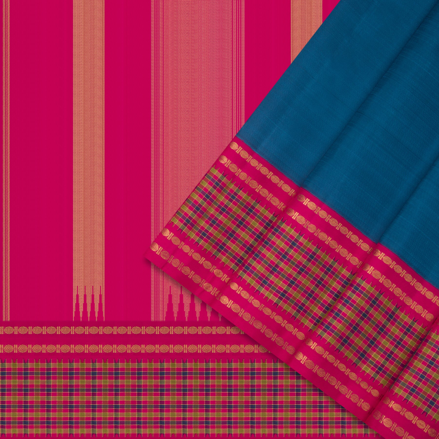 Kanakavalli Kanjivaram Silk Sari 24-595-HS001-04071 - Cover View