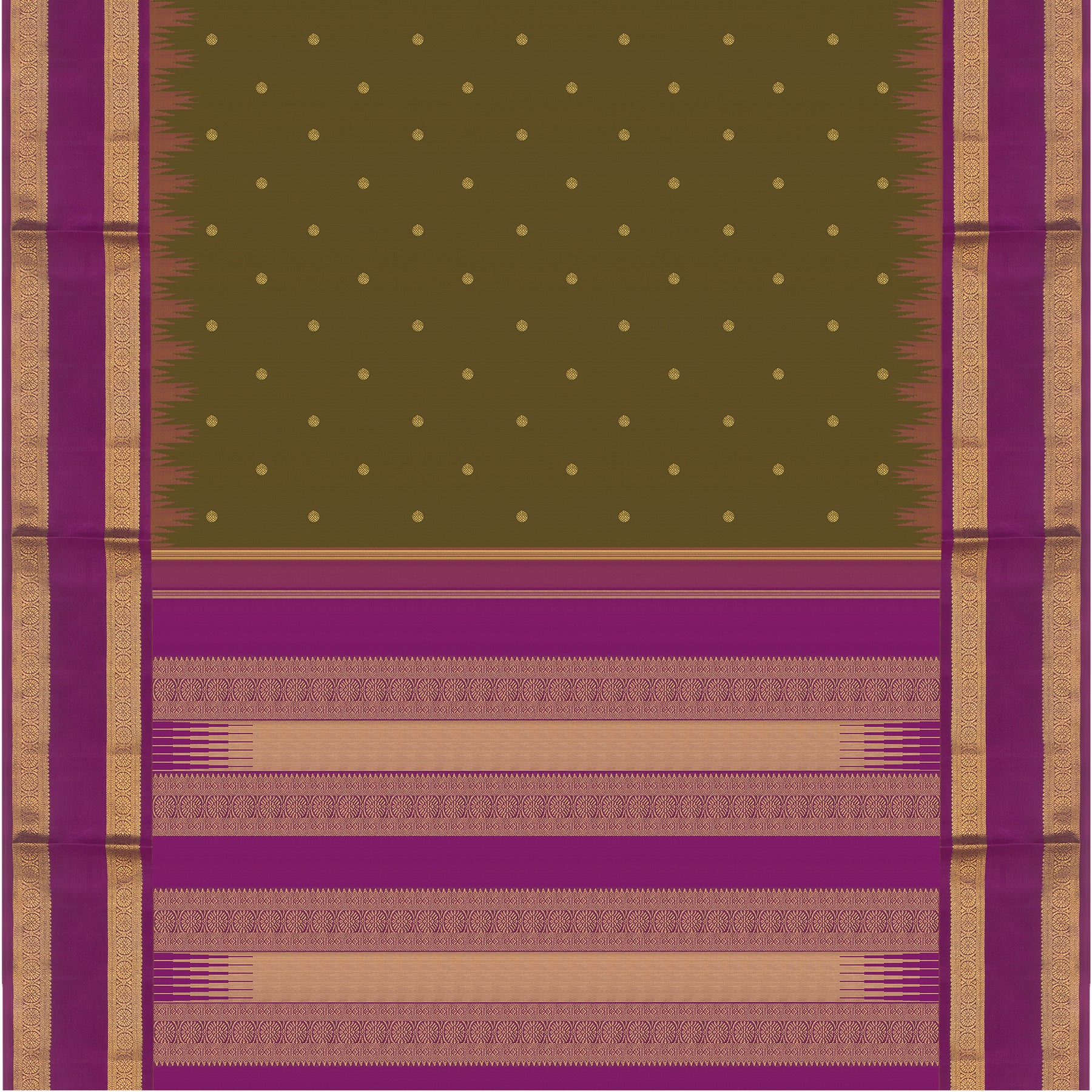 Kanakavalli Kanjivaram Silk Sari 24-595-HS001-04077 - Full View