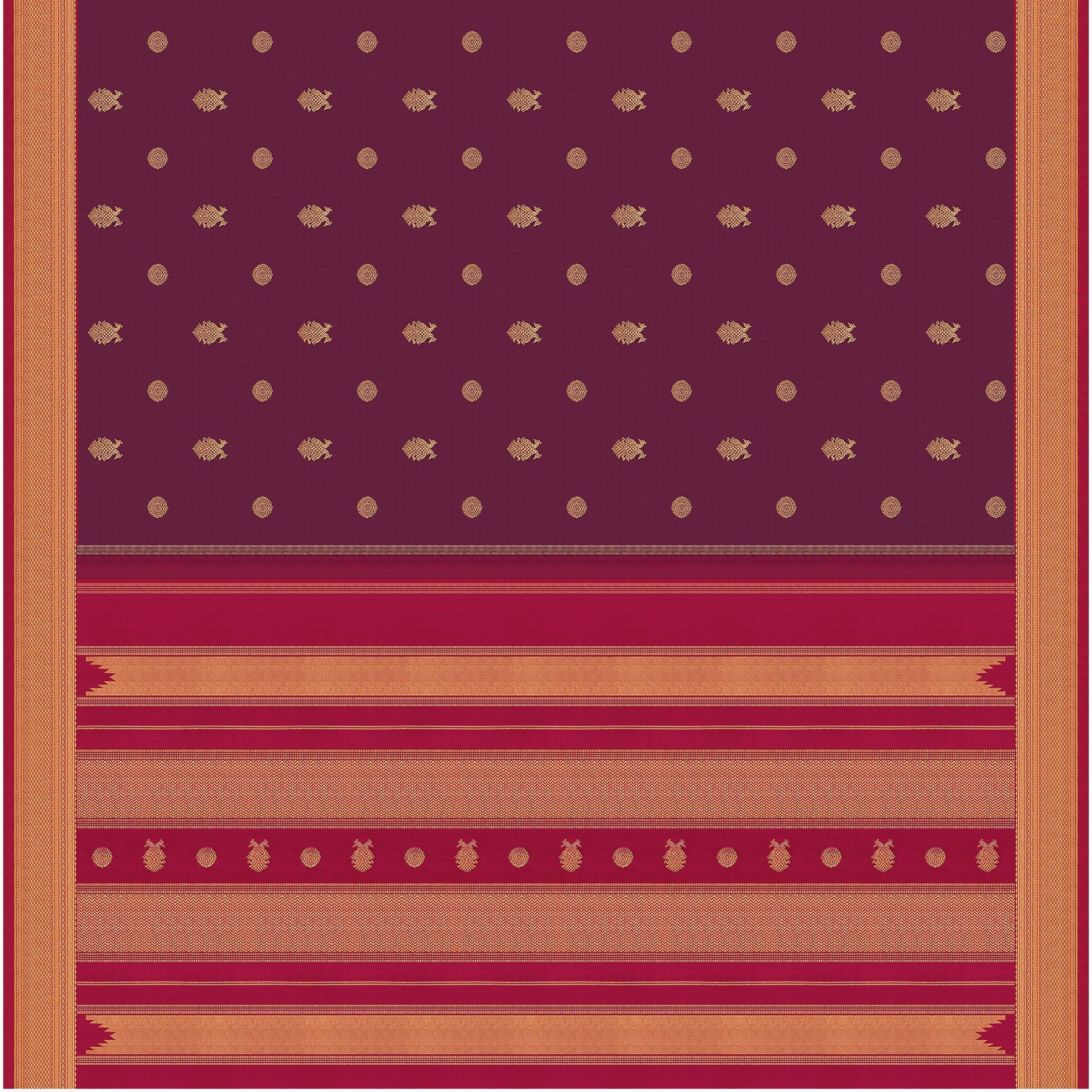 Kanakavalli Kanjivaram Silk Sari 24-595-HS001-05084 - Full View