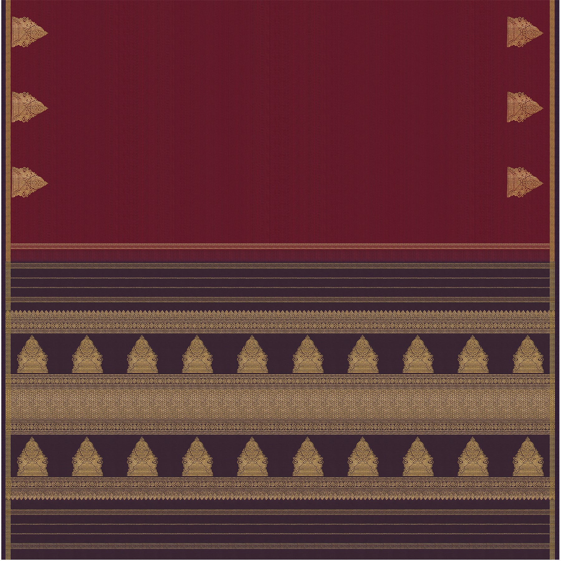 Kanakavalli Kanjivaram Silk Sari 24-595-HS001-07114 - Full View