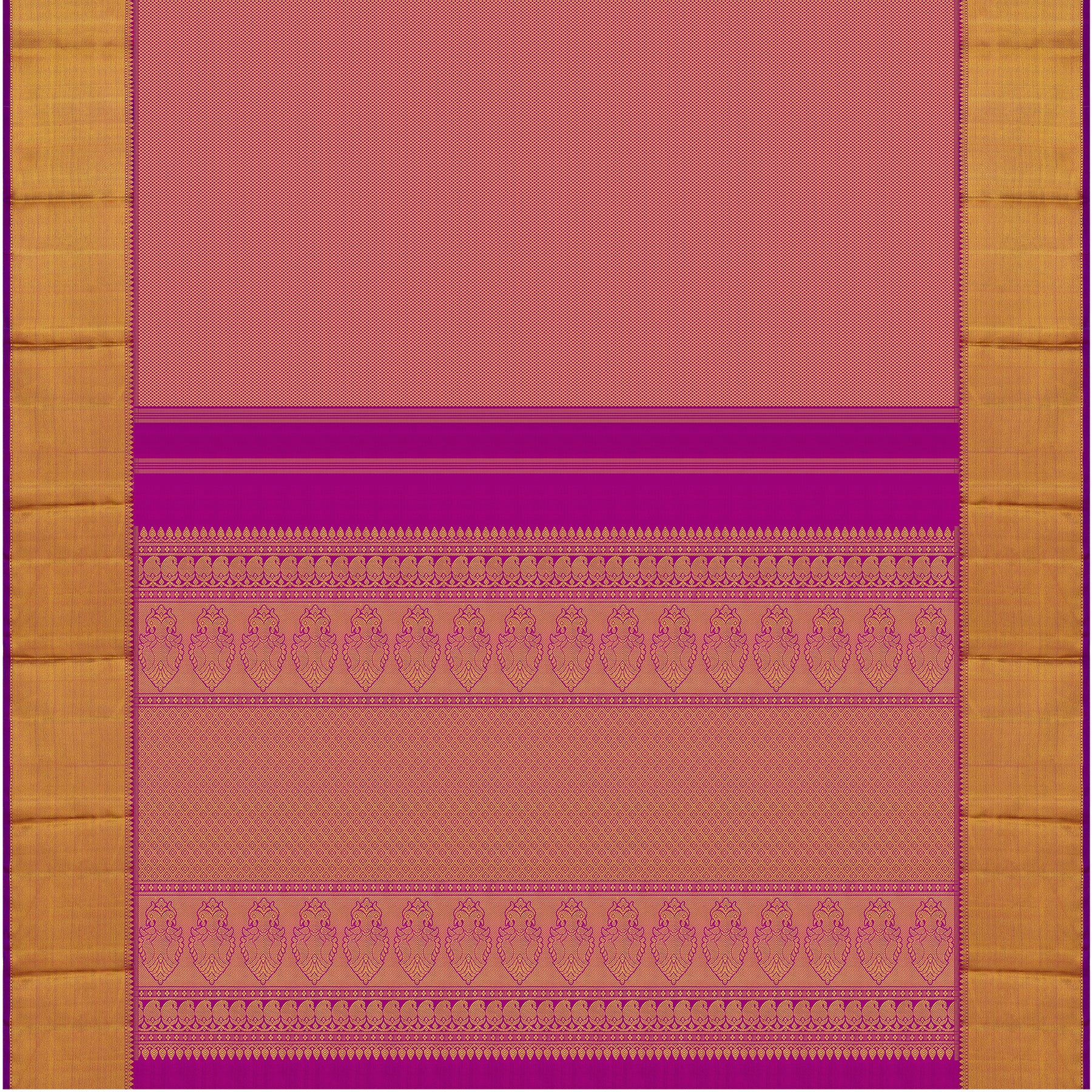 Kanakavalli Kanjivaram Silk Sari 24-595-HS001-07130 - Full View
