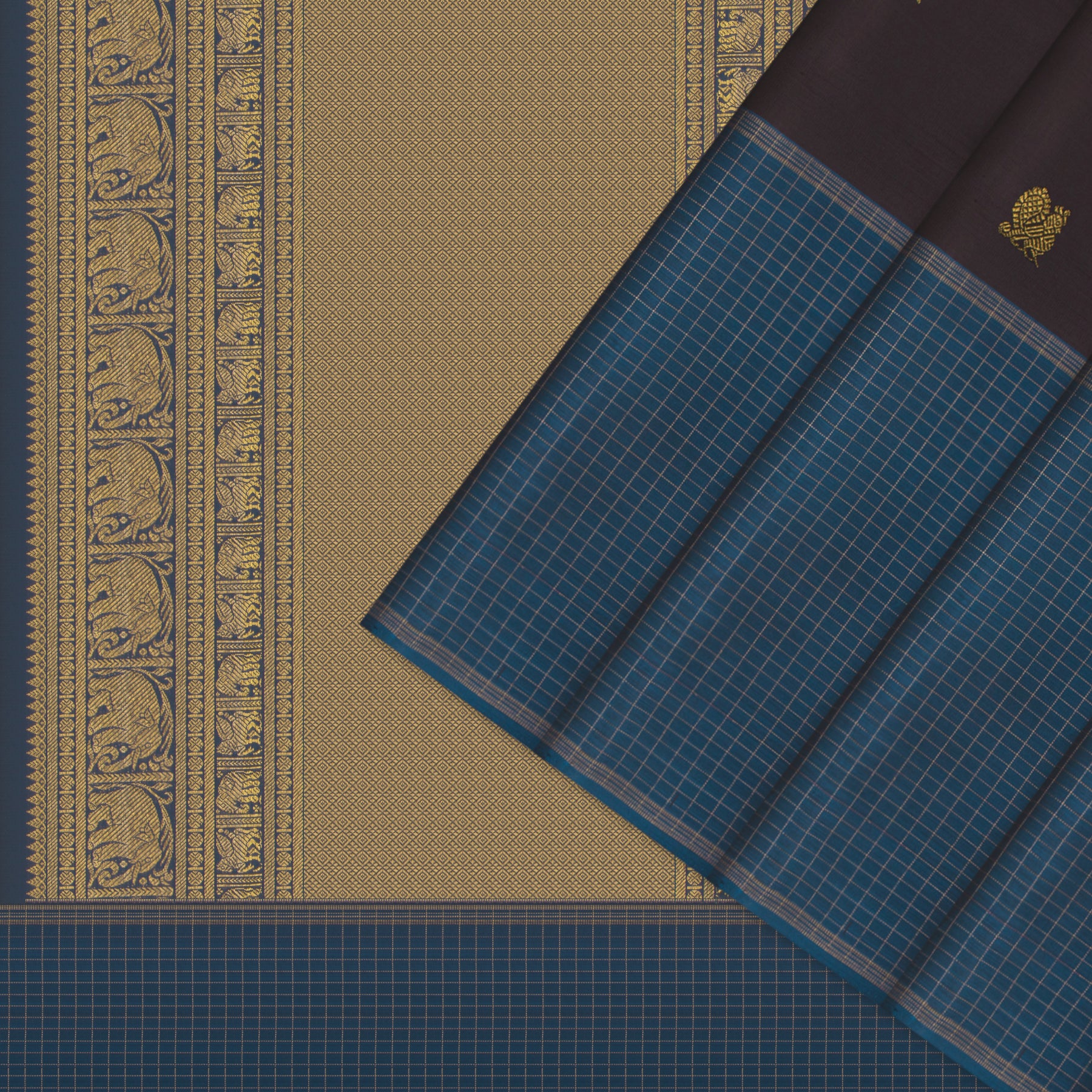 Kanakavalli Kanjivaram Silk Sari 24-595-HS001-07133 - Cover View