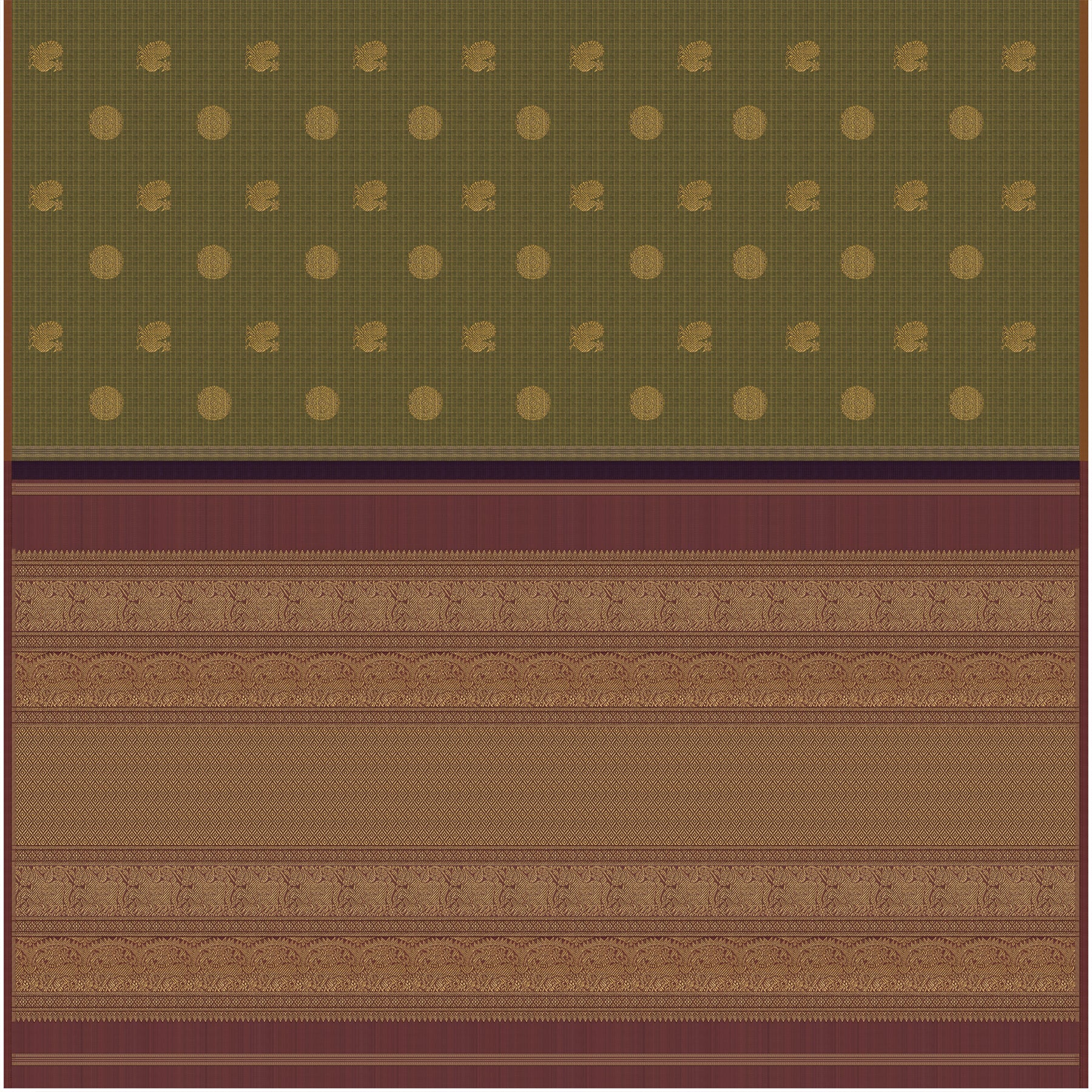 Kanakavalli Kanjivaram Silk Sari 24-595-HS001-07144 - Full View