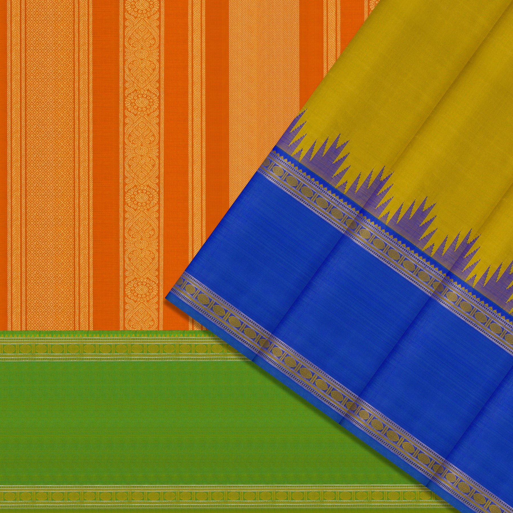 Kanakavalli Kanjivaram Silk Sari 24-595-HS001-07152 - Cover View