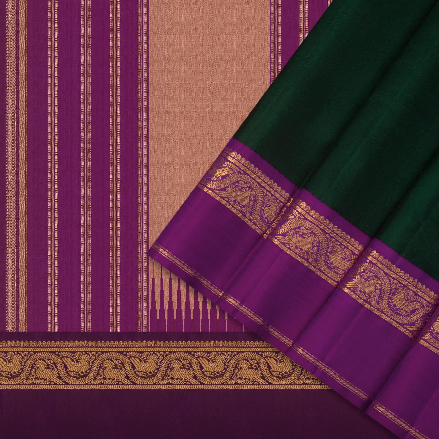 Kanakavalli Kanjivaram Silk Sari 24-595-HS001-07166 - Cover View