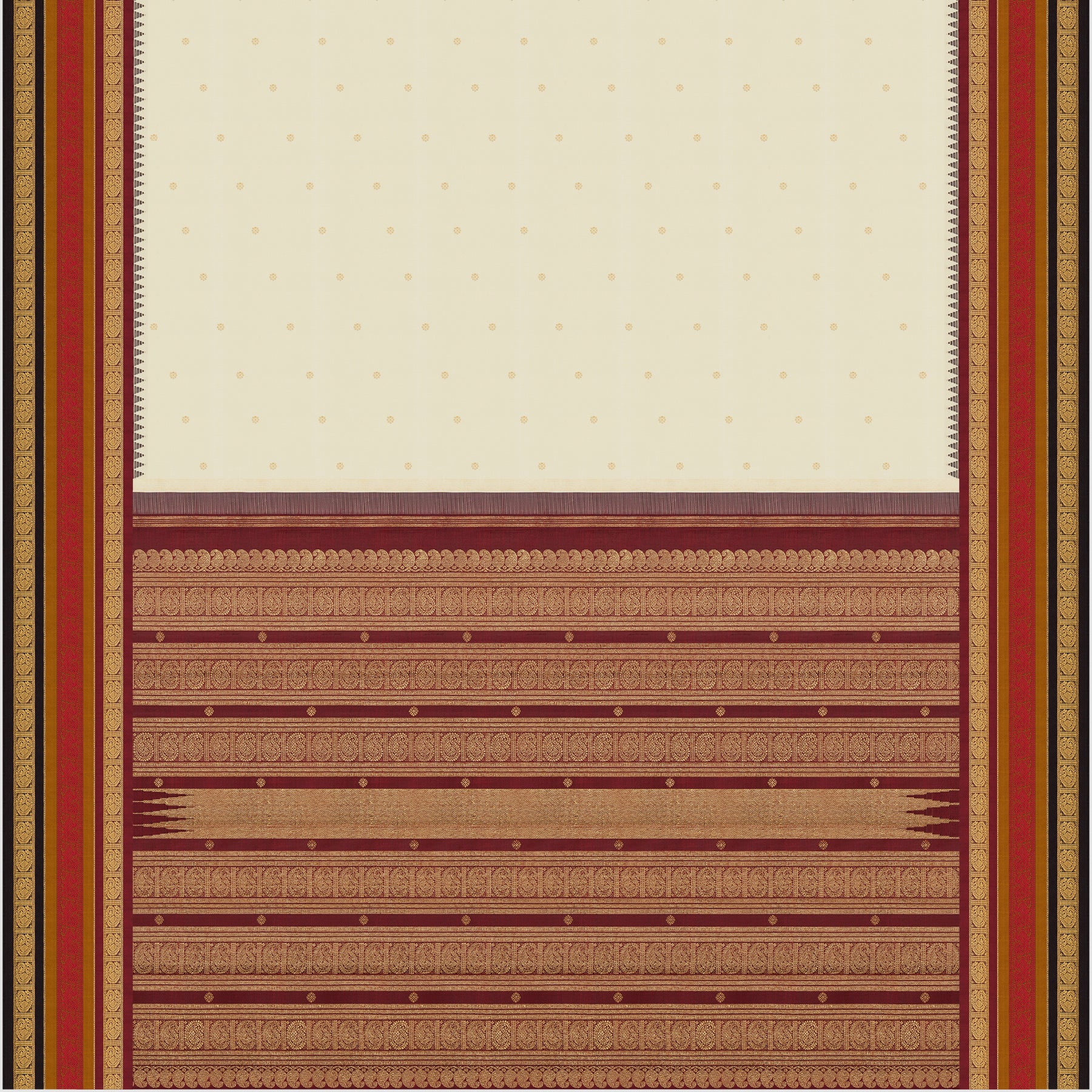 Kanakavalli Kanjivaram Silk Sari 24-595-HS001-07170 - Full View