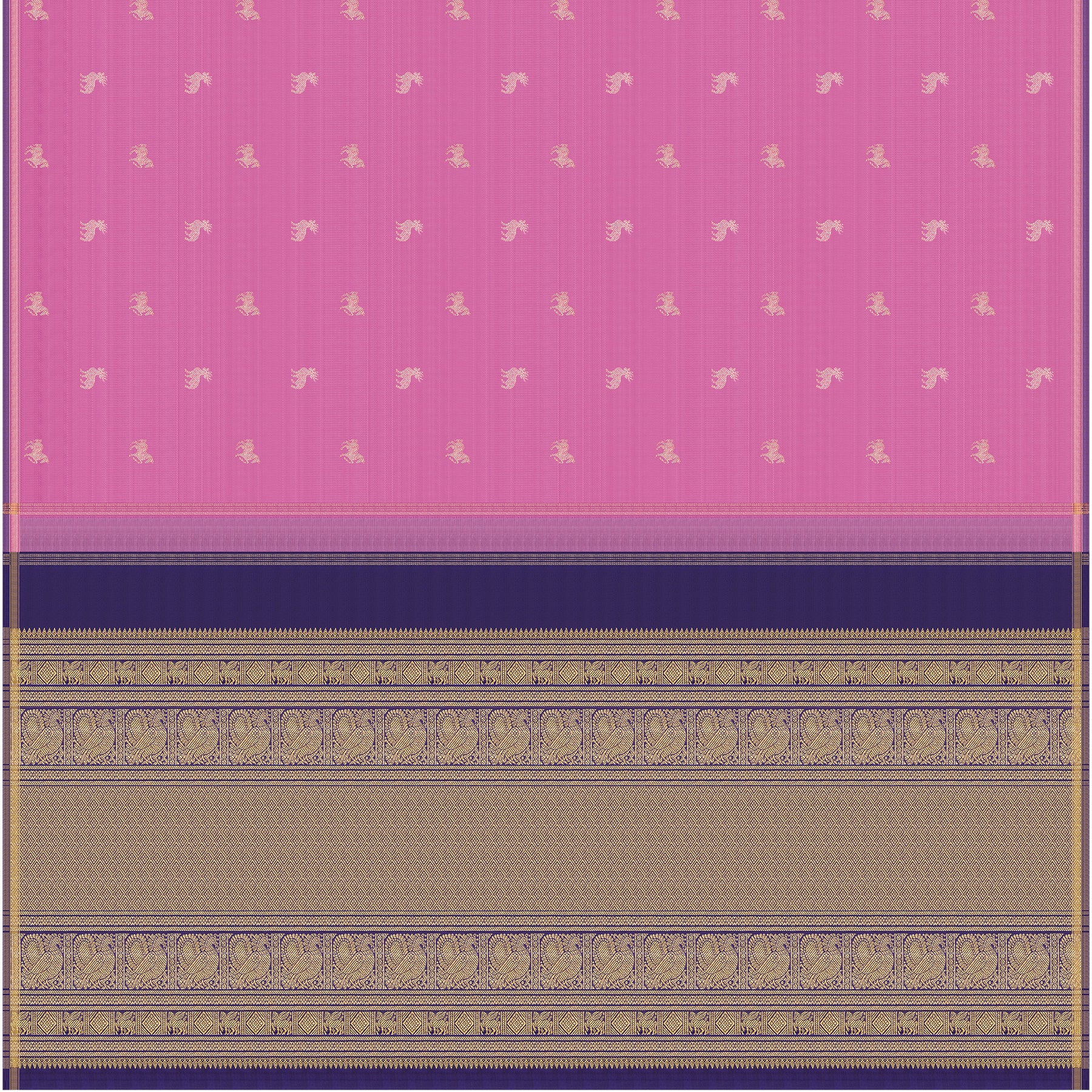 Kanakavalli Kanjivaram Silk Sari 24-595-HS001-07270 - Full View