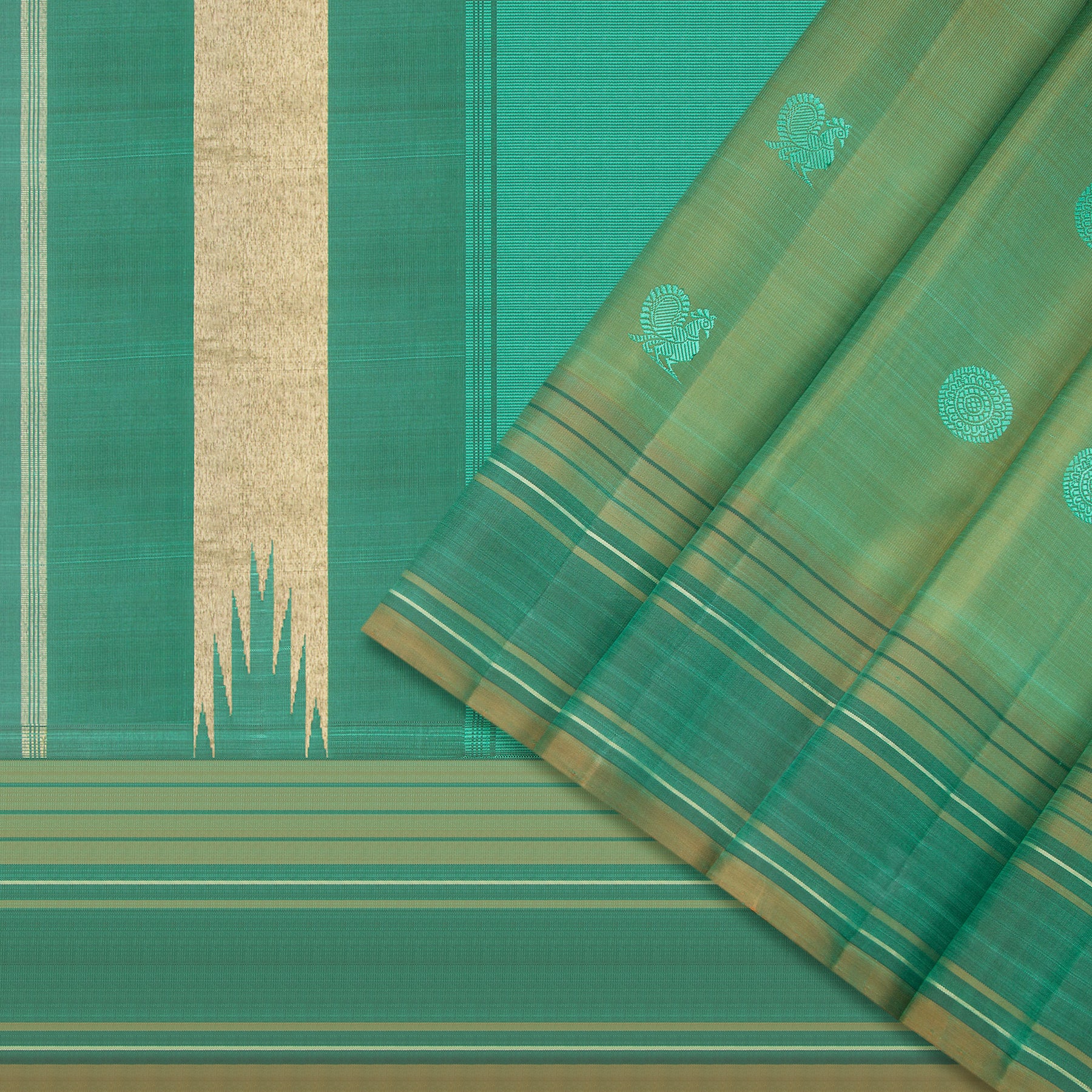 Kanakavalli Kanjivaram Silk Sari 24-595-HS001-07635 - Cover View