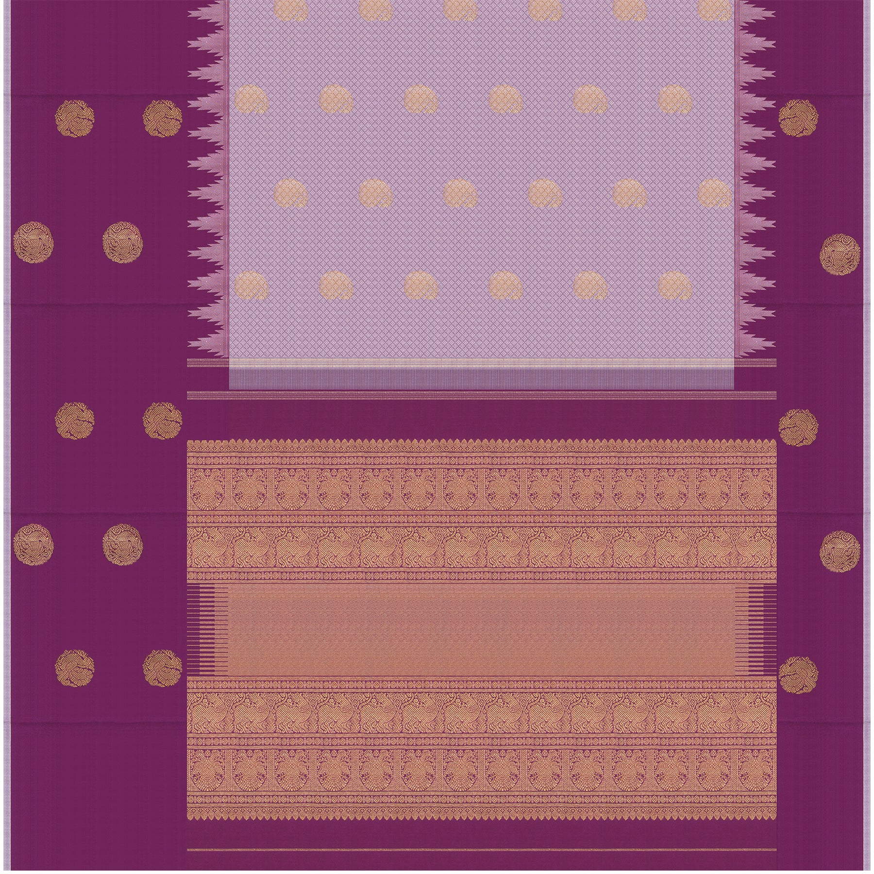 Kanakavalli Kanjivaram Silk Sari 24-595-HS001-07697 - Full View
