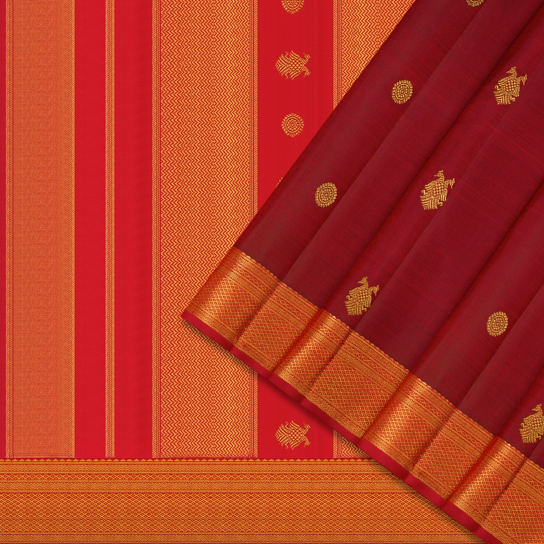 Kanakavalli Kanjivaram Silk Sari 24-595-HS001-07711 - Cover View