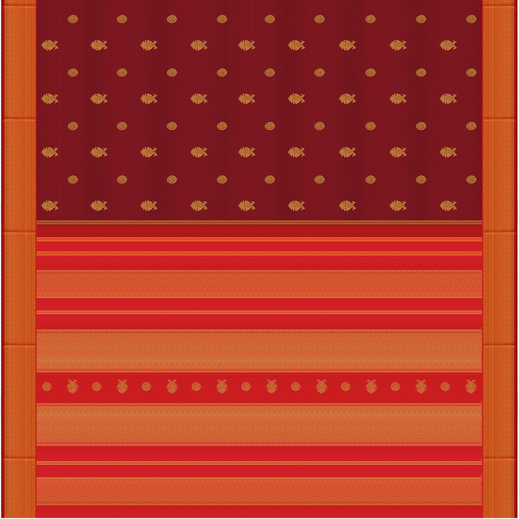 Kanakavalli Kanjivaram Silk Sari 24-595-HS001-07711 - Full View