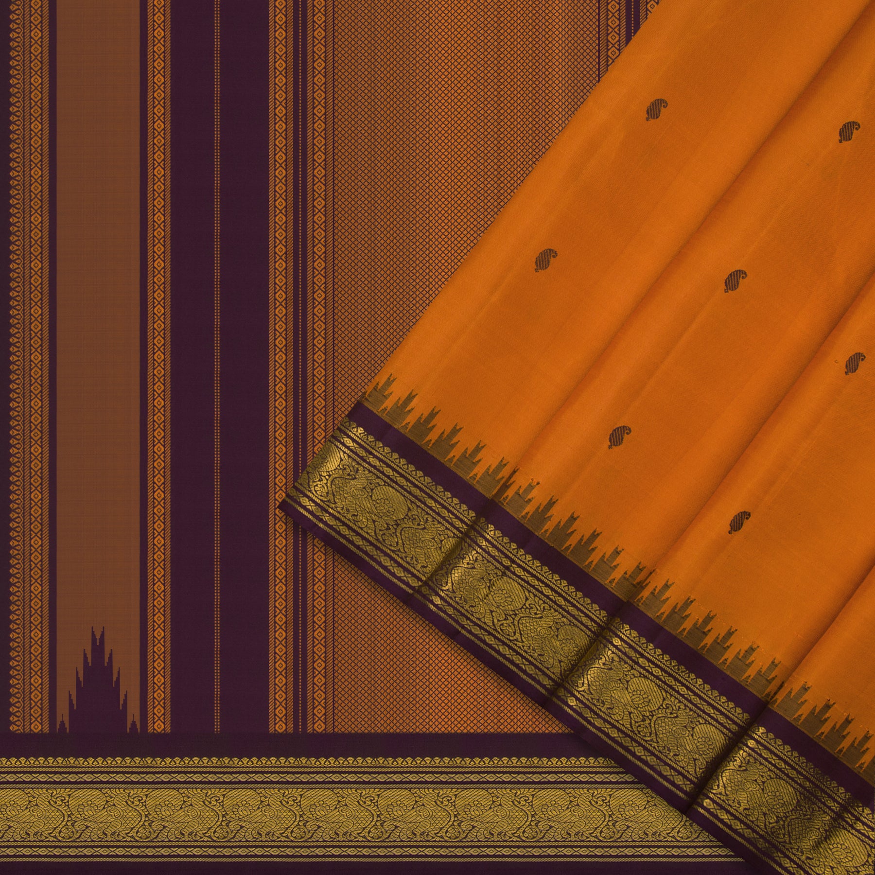 Kanakavalli Kanjivaram Silk Sari 24-595-HS001-08513 - Cover View