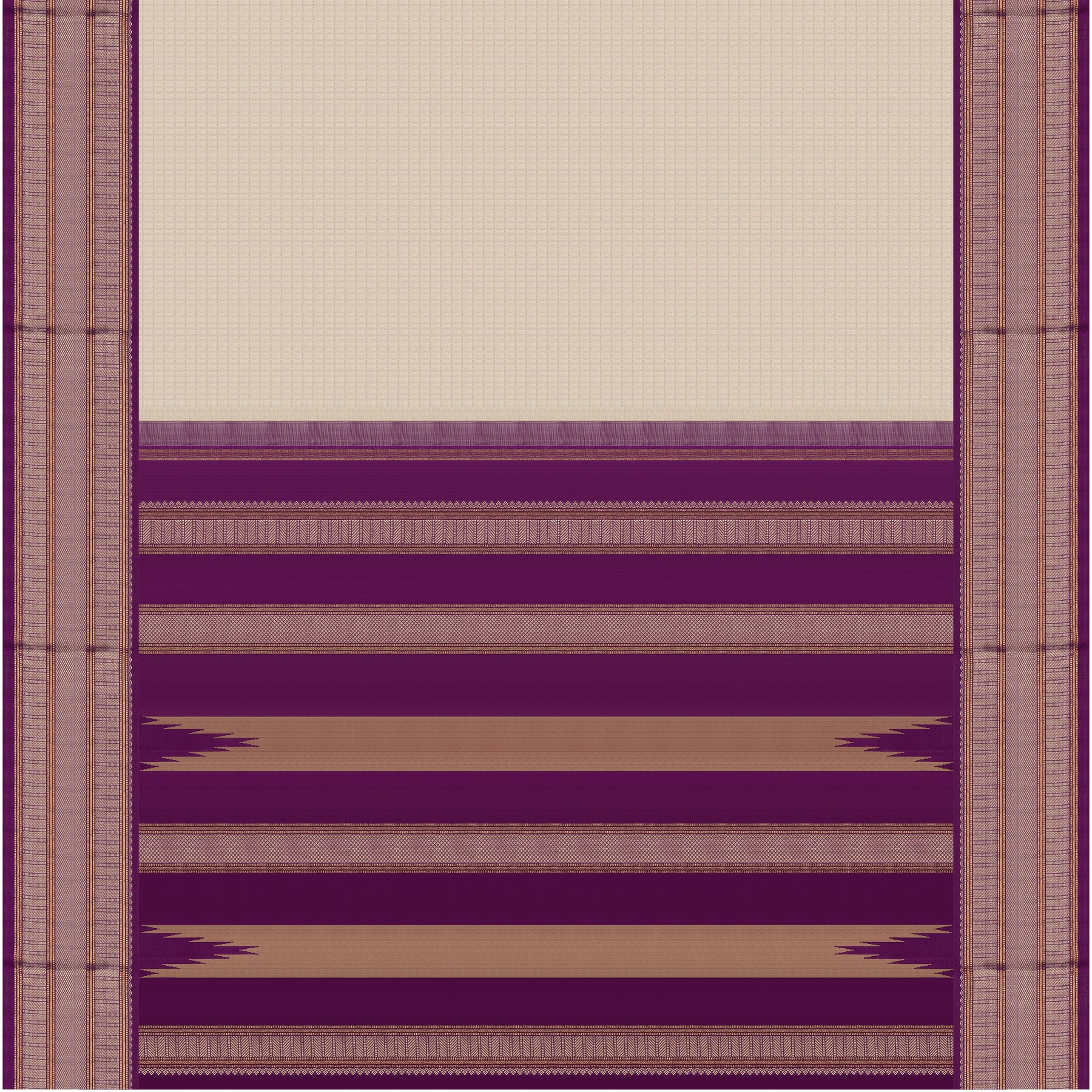 Kanakavalli Kanjivaram Silk Sari 24-595-HS001-01702 - Full View