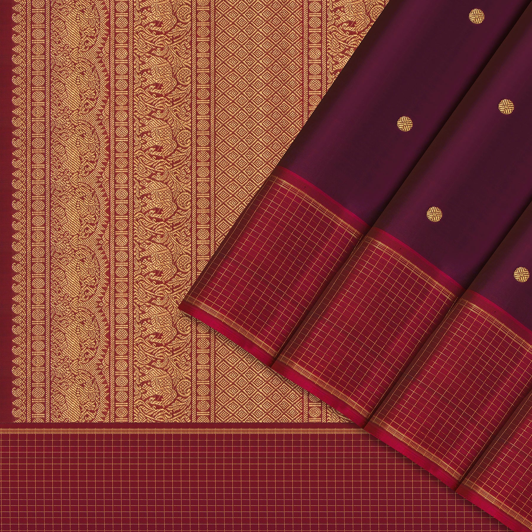 Kanakavalli Kanjivaram Silk Sari 24-595-HS001-11050 - Cover View