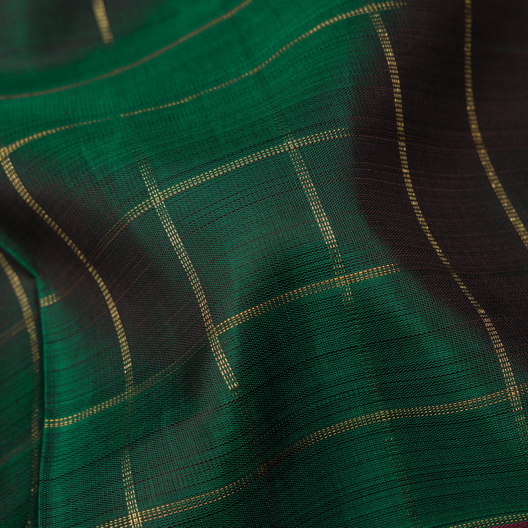Kanakavalli Kanjivaram Silk Sari 24-595-HS001-11052 - Fabric View