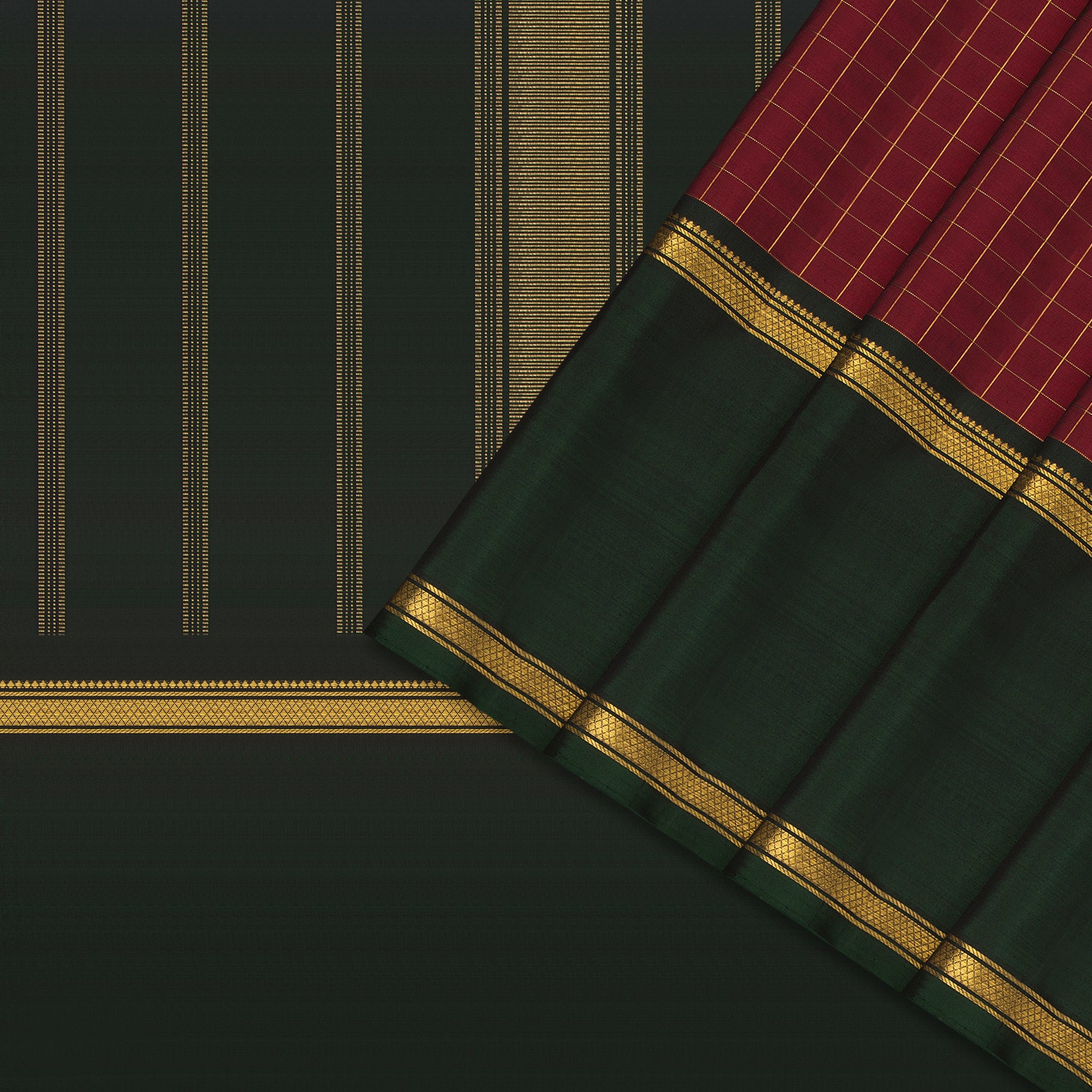 Kanakavalli Kanjivaram Silk Sari 24-595-HS001-11073 - Cover View