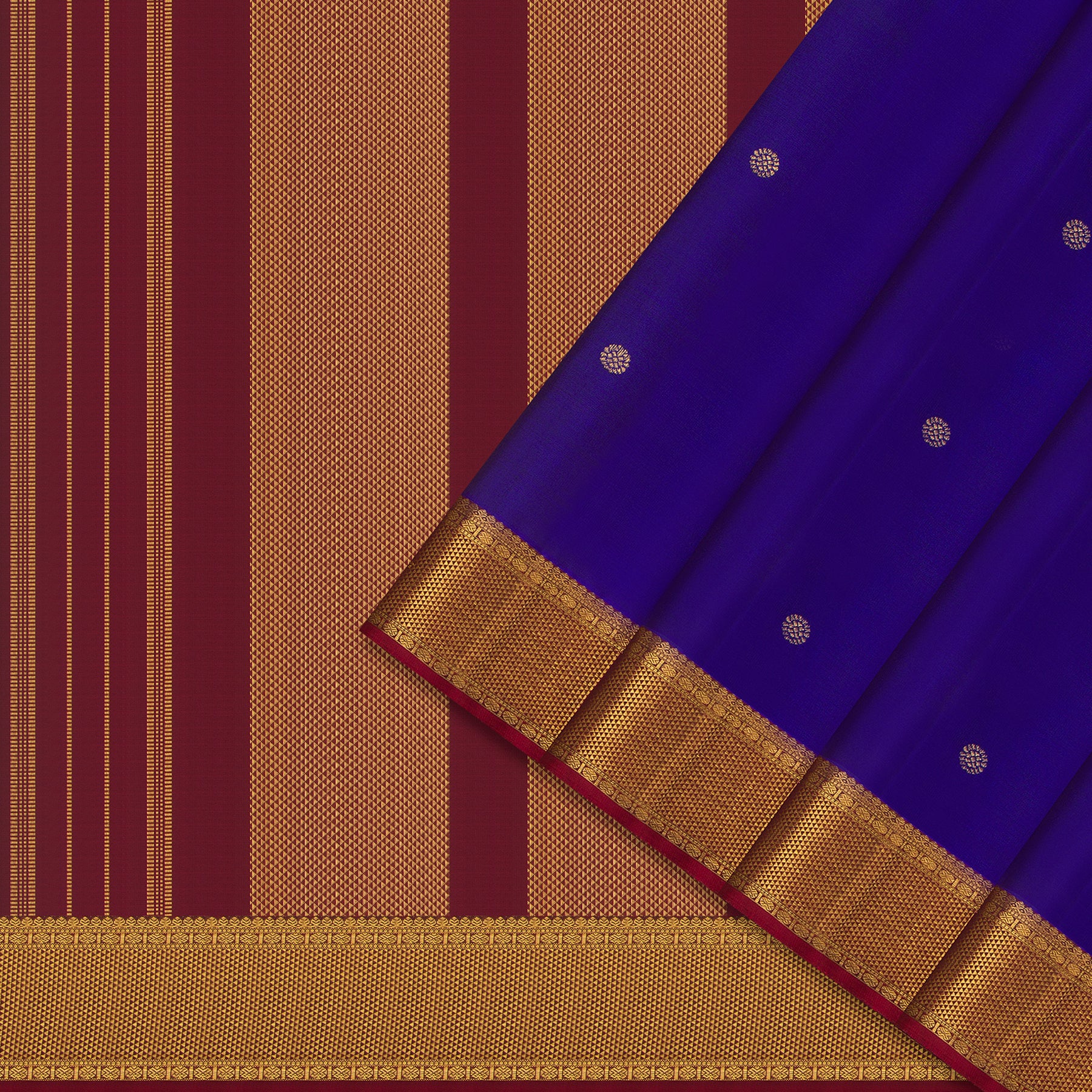 Kanakavalli Kanjivaram Silk Sari 24-595-HS001-11157 - Cover View