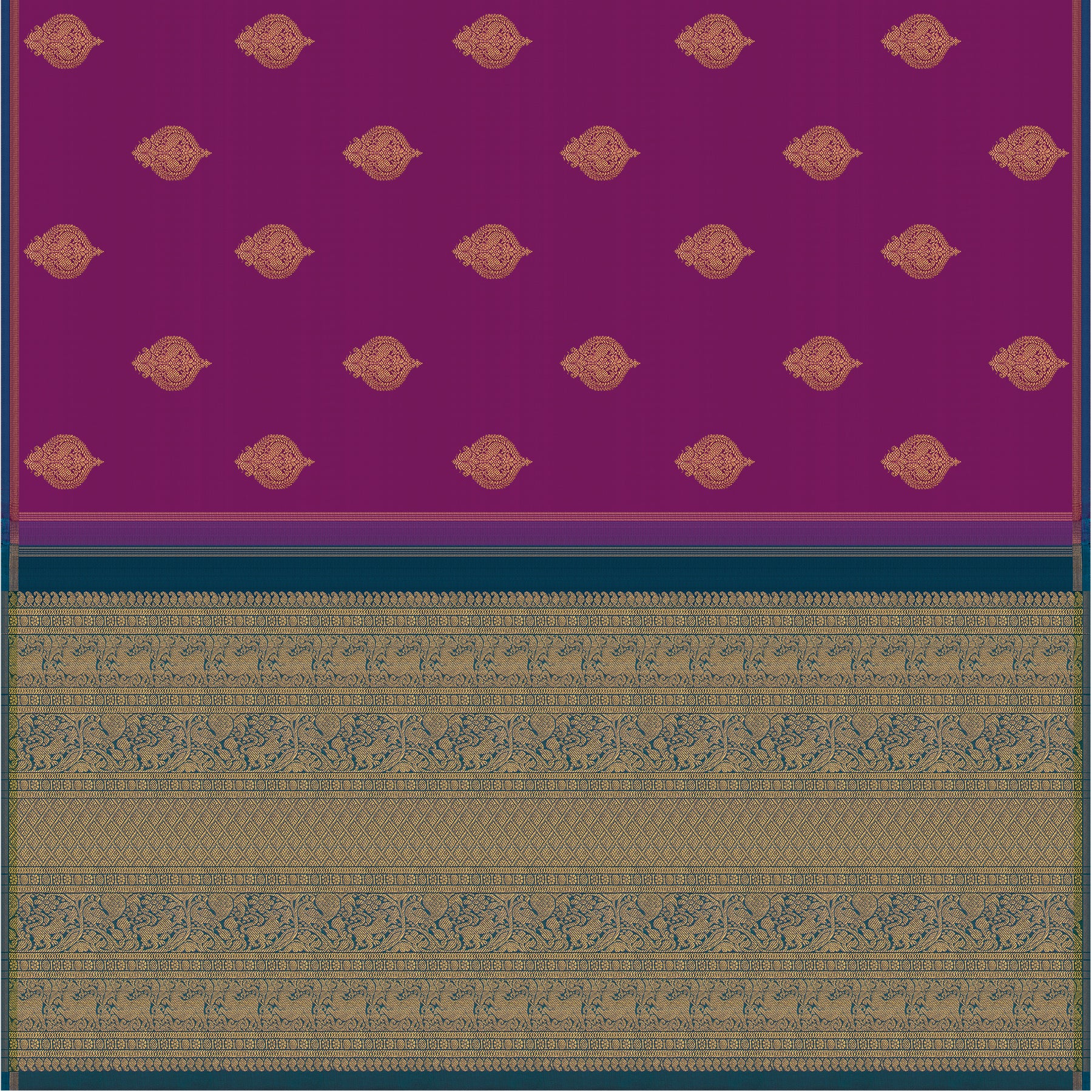 Kanakavalli Kanjivaram Silk Sari 24-595-HS001-11467 - Full View