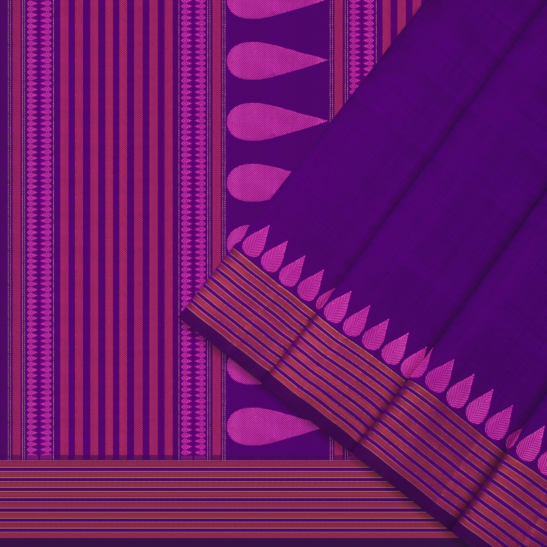 Kanakavalli Kanjivaram Silk Sari 24-595-HS001-11491 - Cover View