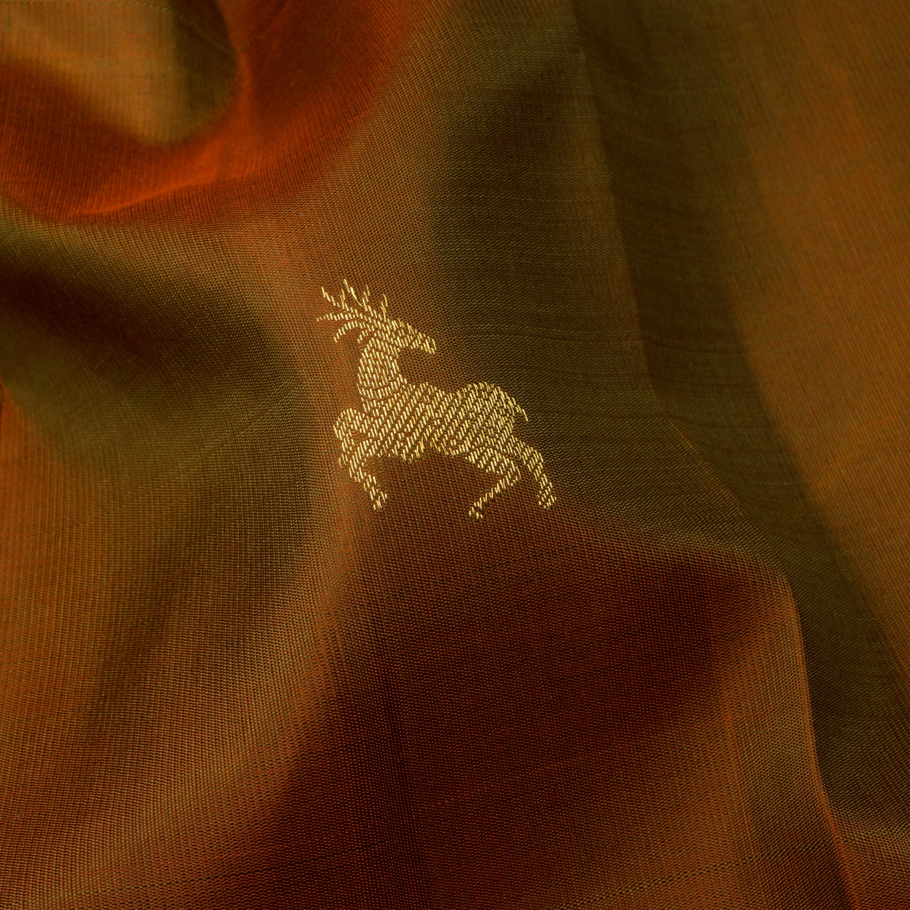 Kanakavalli Kanjivaram Silk Sari 24-595-HS001-12753 - Fabric View