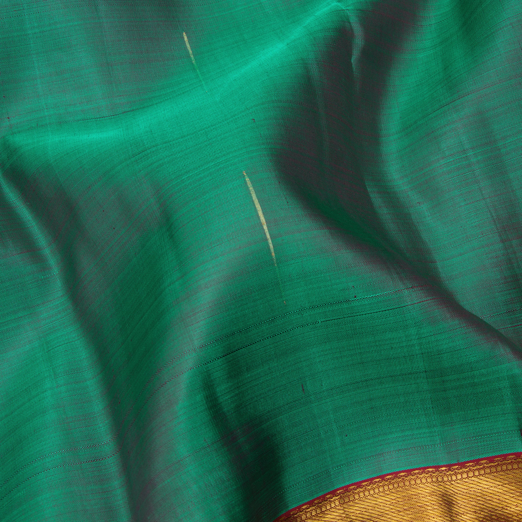 Kanakavalli Kanjivaram Silk Sari 24-595-HS001-12814 - Fabric View