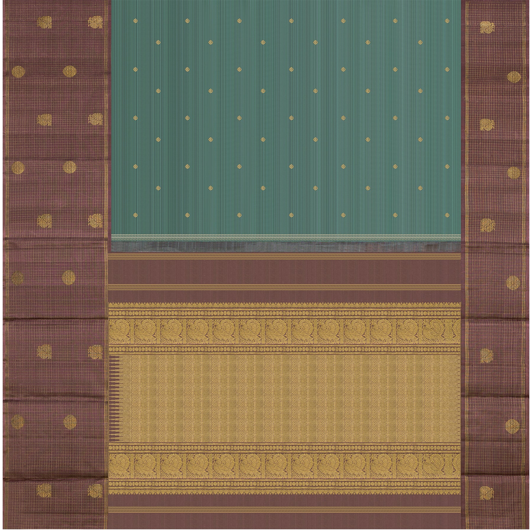 Kanakavalli Kanjivaram Silk Sari 24-595-HS001-12840 - Full View